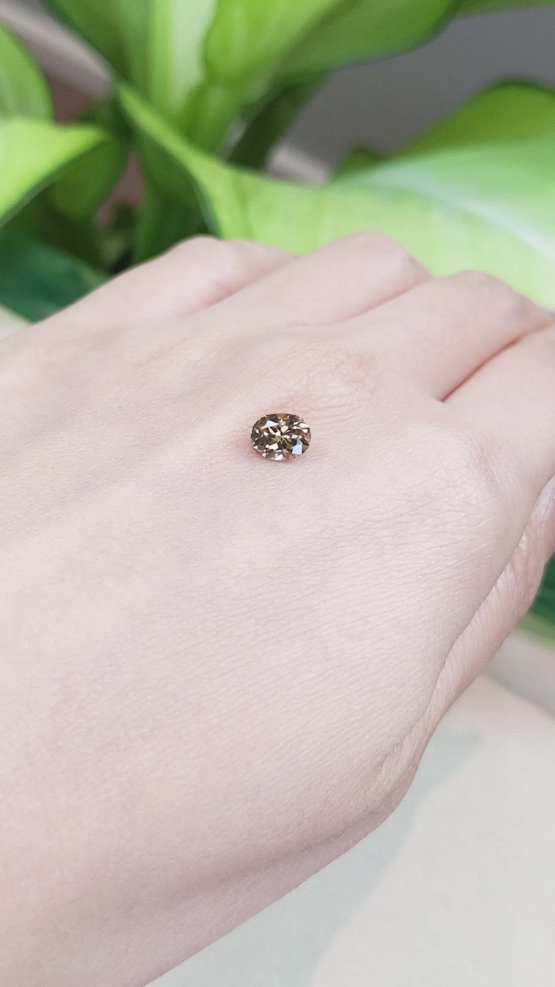 1.44 Ct. Zircon from Tanzania Size Video