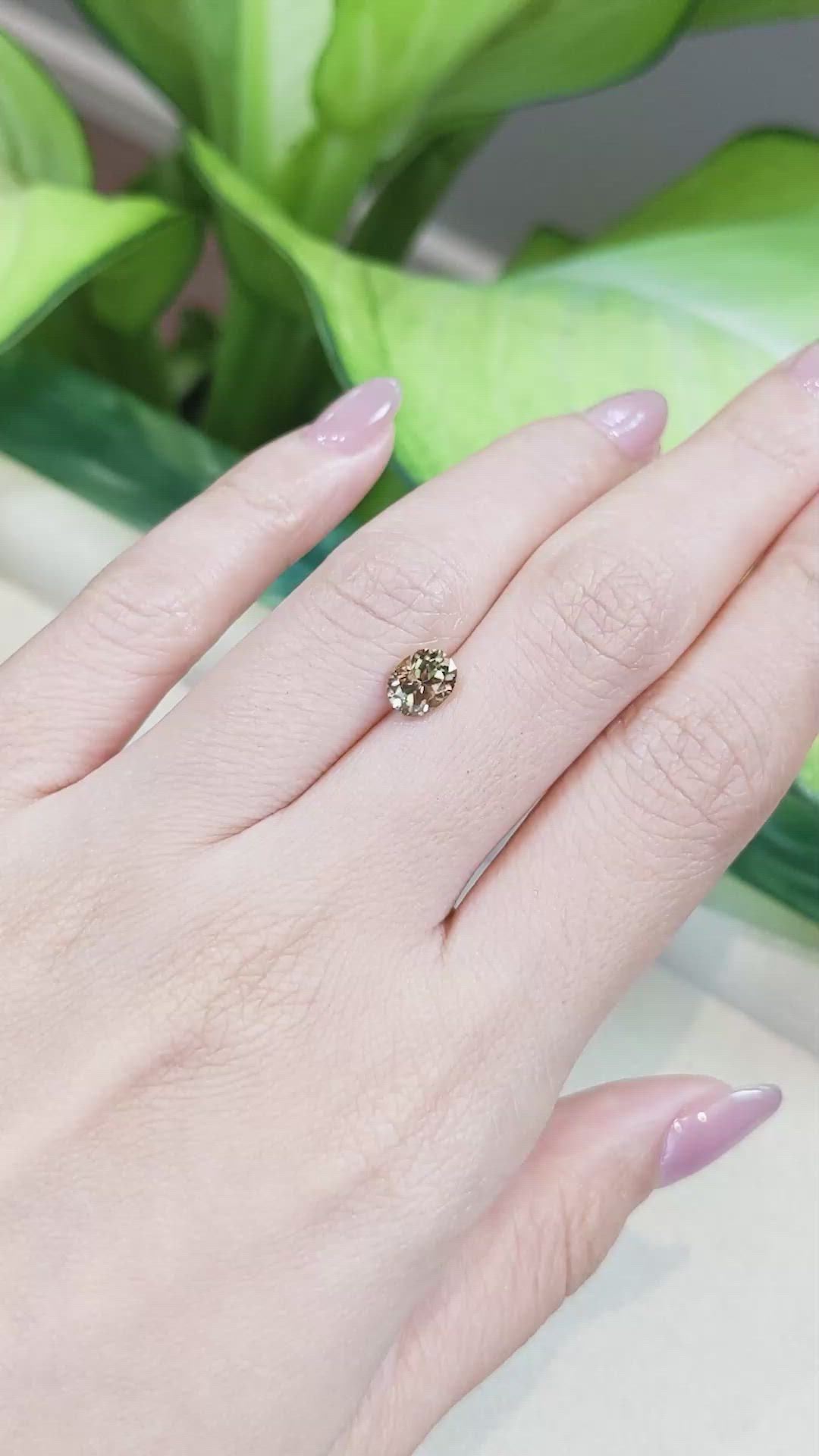 1.44 Ct. Zircon from Tanzania Size Video