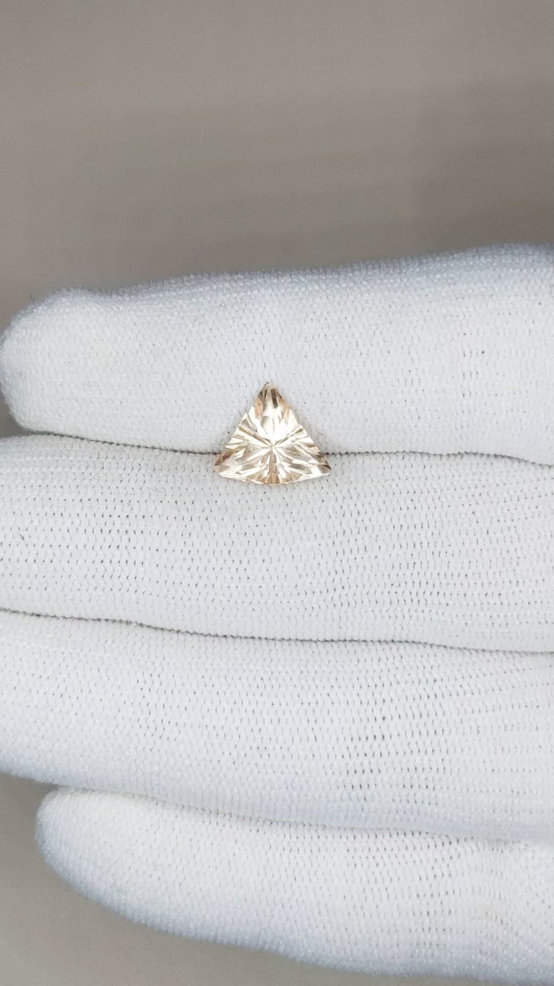 1.96 Ct. Morganite from Brazil Size Video