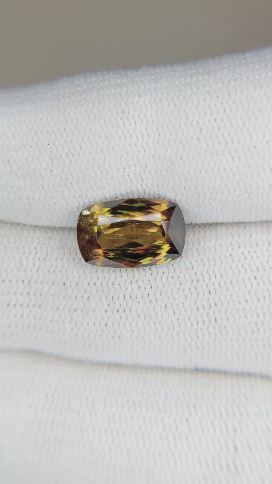 3.73 Ct. Sphene (Titanite) from Madagascar Size Video