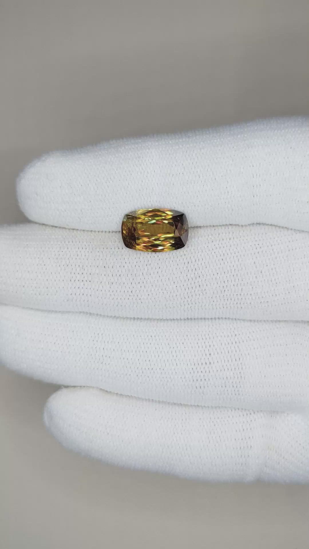 3.73 Ct. Sphene (Titanite) from Madagascar Size Video