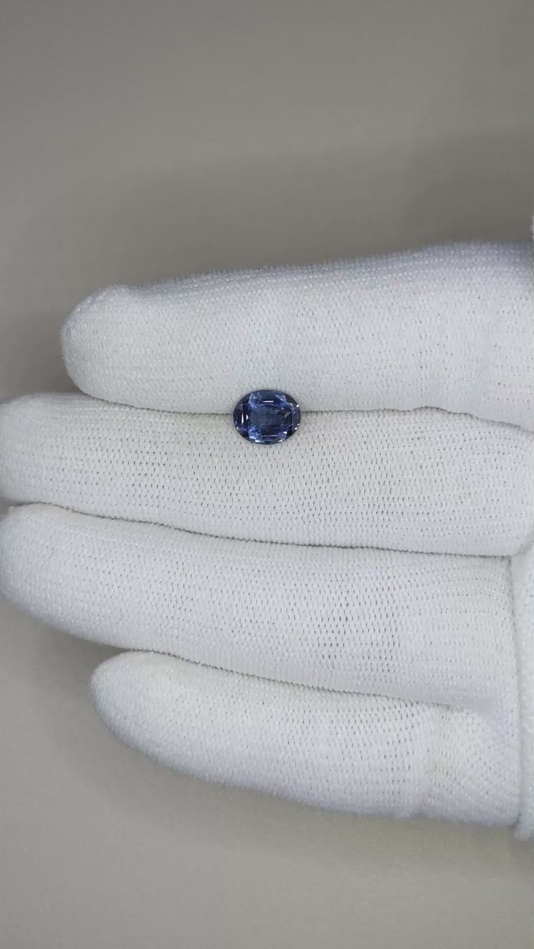 1.70 Ct. Cobalt Spinel from Tanzania Size Video