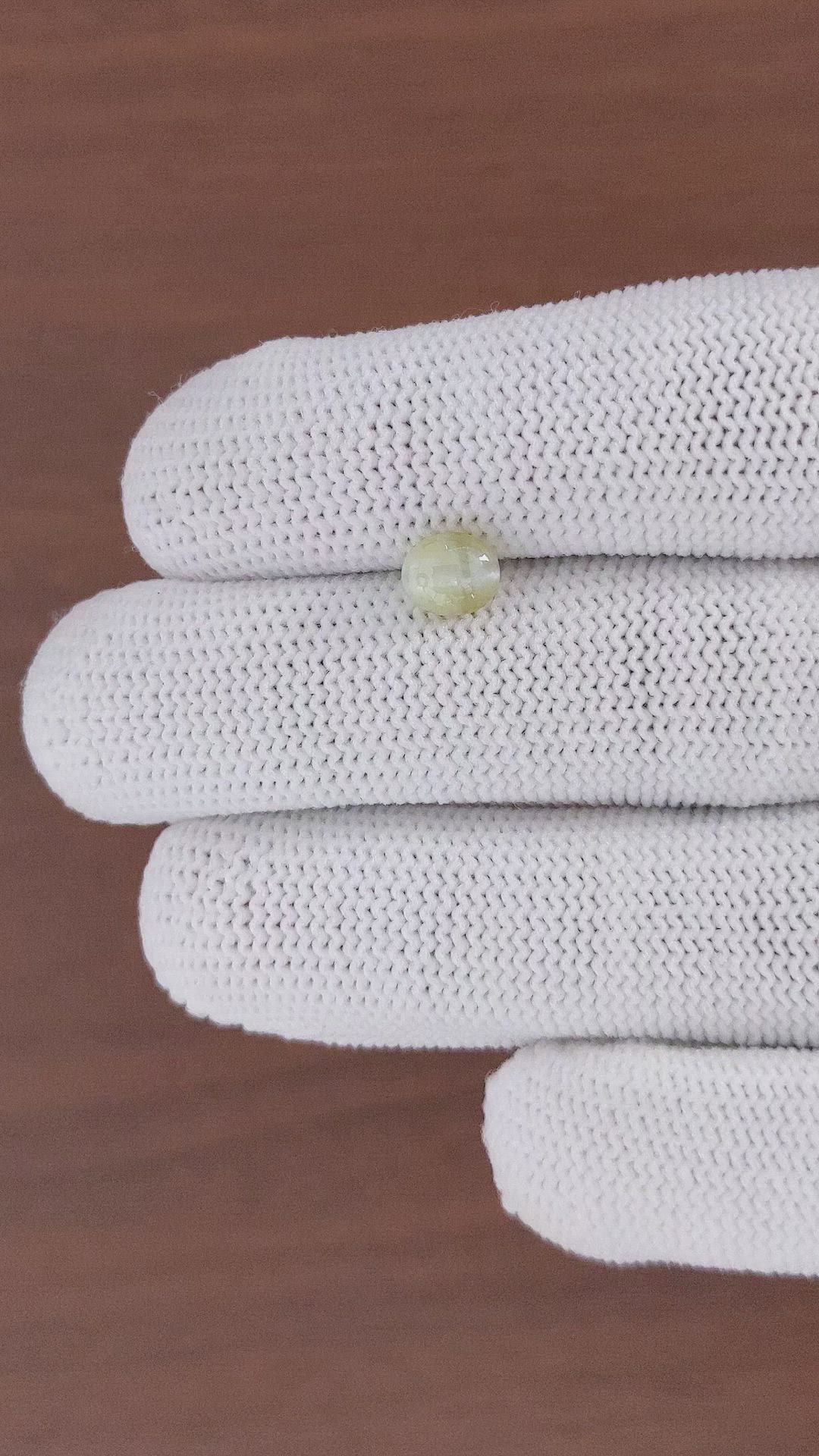 1.49 Ct. Cabochon Chrysoberyl from Ceylon (Sri Lanka) Size Video