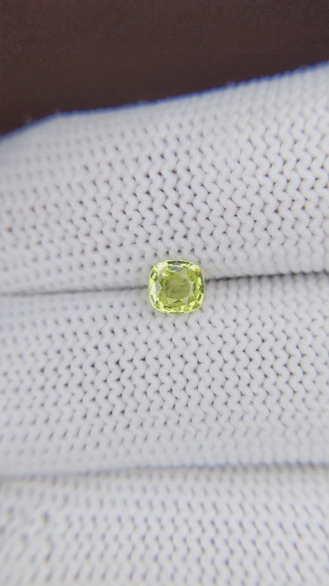 0.67 Ct. Chrysoberyl from Ceylon (Sri Lanka) Size Video