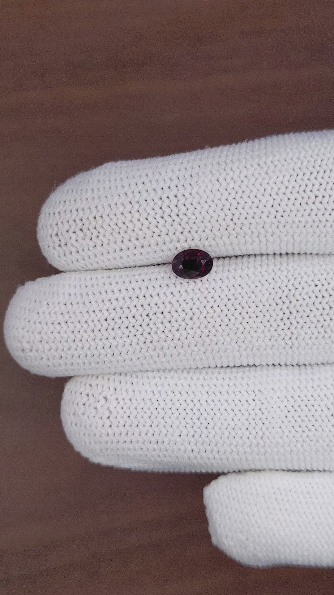 0.96 Ct. Garnet from Ceylon (Sri Lanka) Size Video