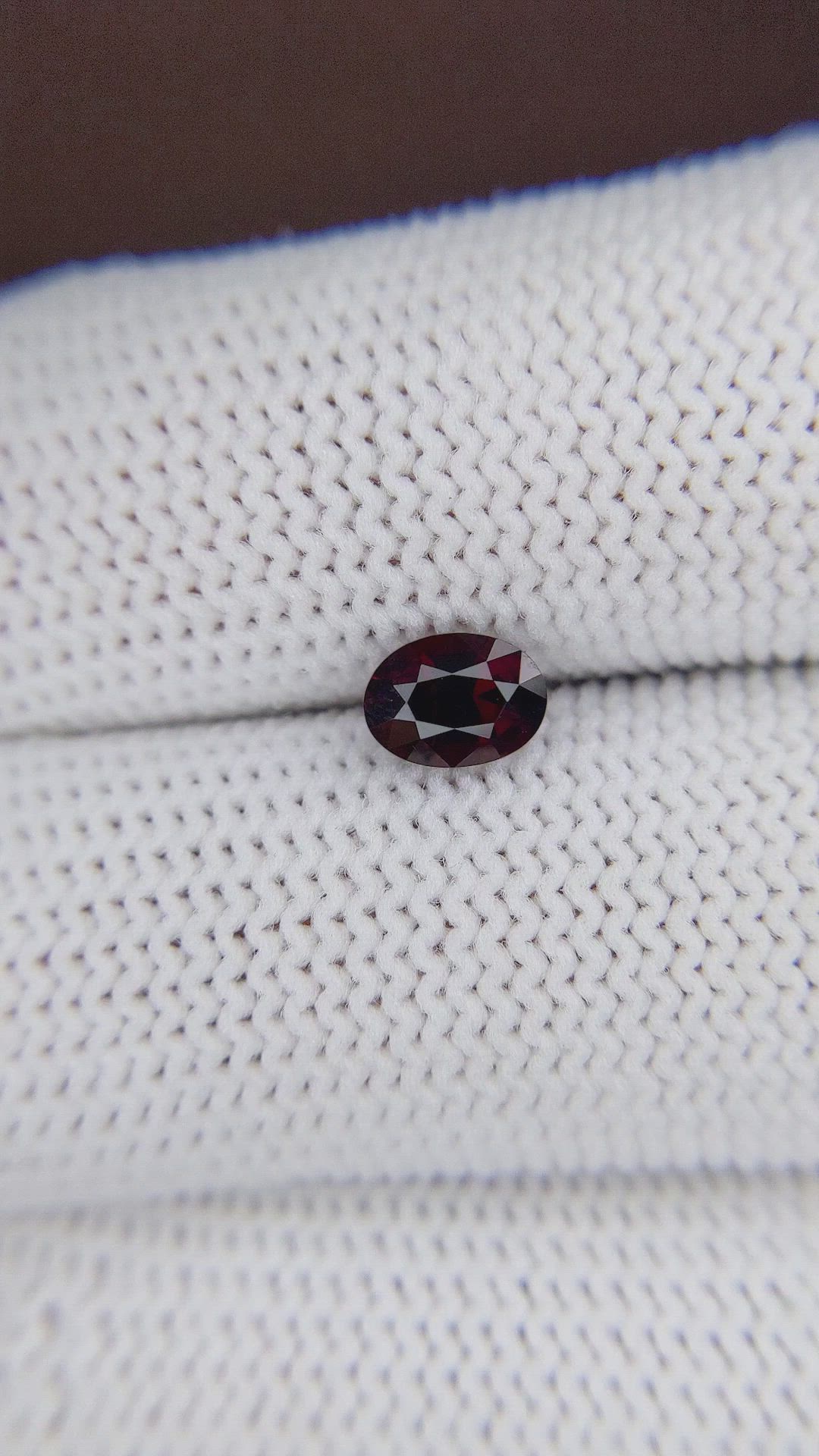 0.96 Ct. Garnet from Ceylon (Sri Lanka) Size Video