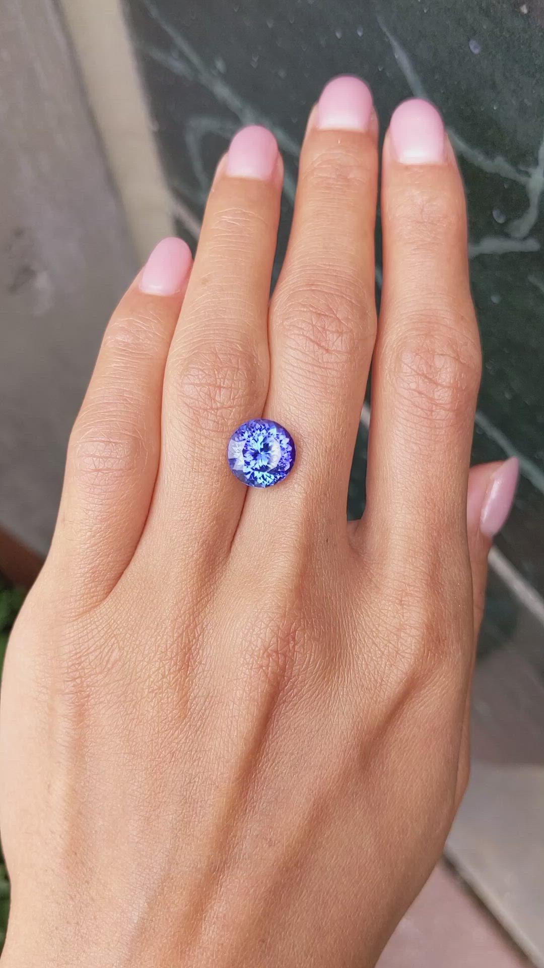 4.74 Ct. Tanzanite from Tanzania Size Video