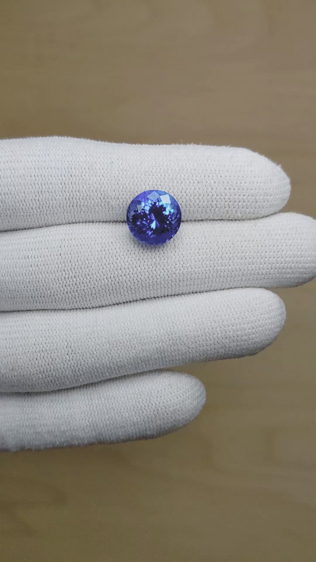 5.37 Ct. Tanzanite from Tanzania Size Video