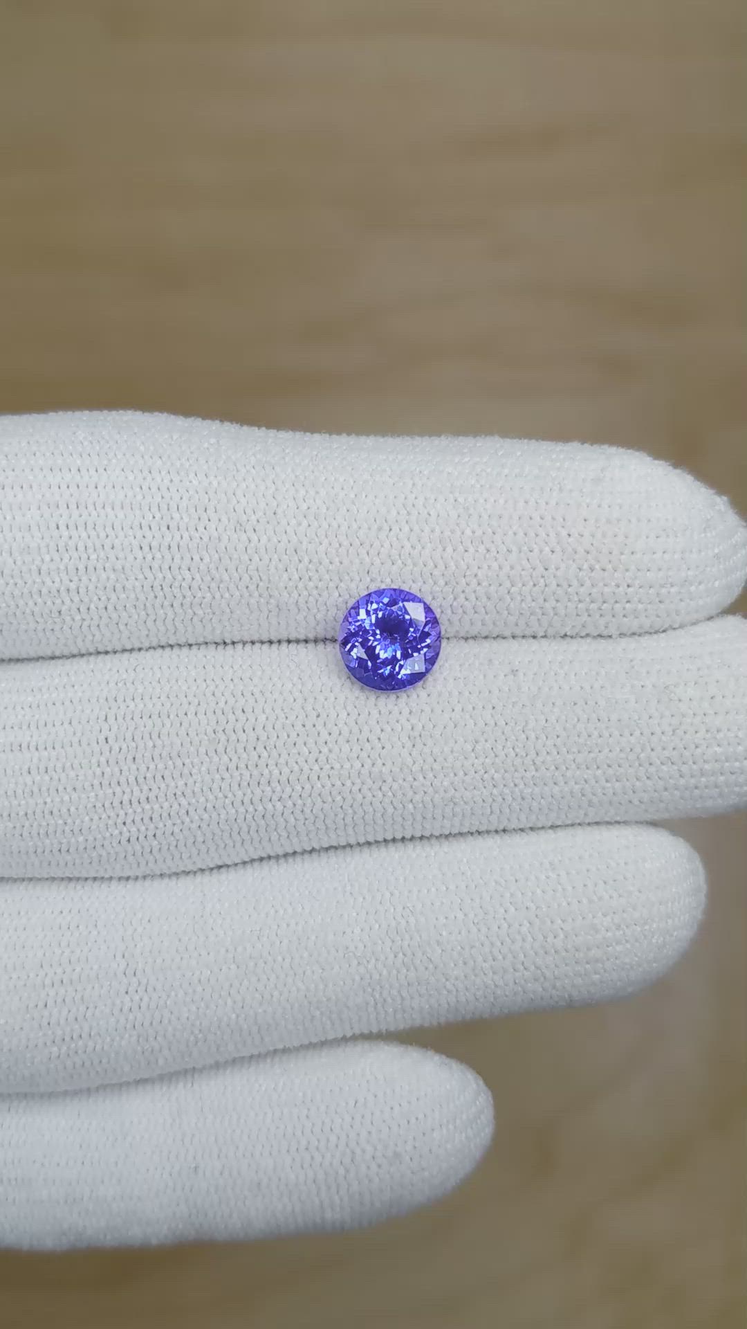 1.71 Ct. Tanzanite from Tanzania Size Video