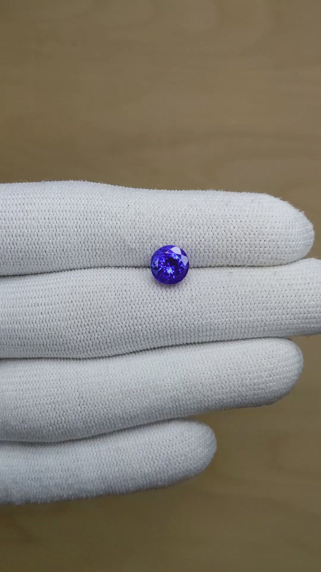 2.07 Ct. Tanzanite from Tanzania Size Video