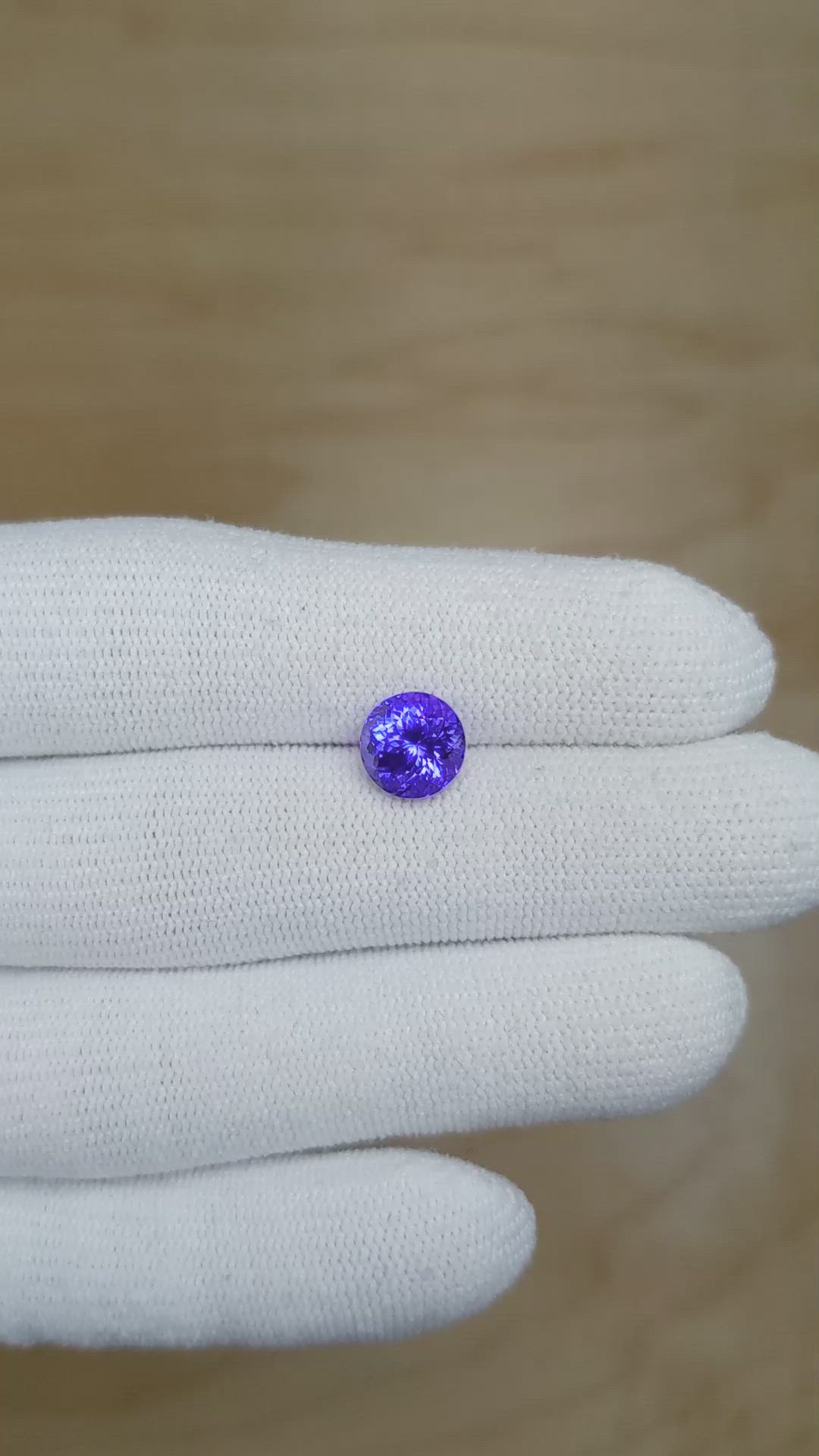 2.49 Ct. Tanzanite from Tanzania Size Video