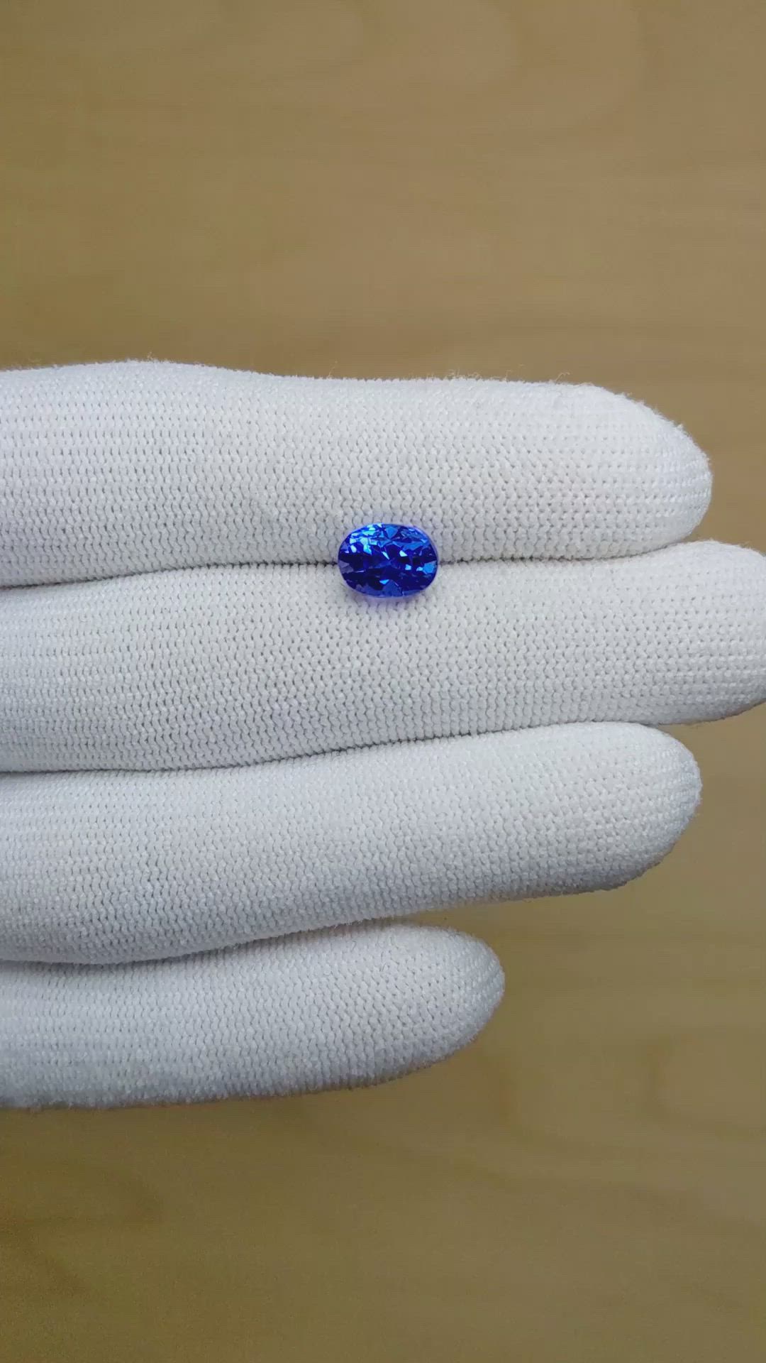 2.13 Ct. Tanzanite from Tanzania Size Video