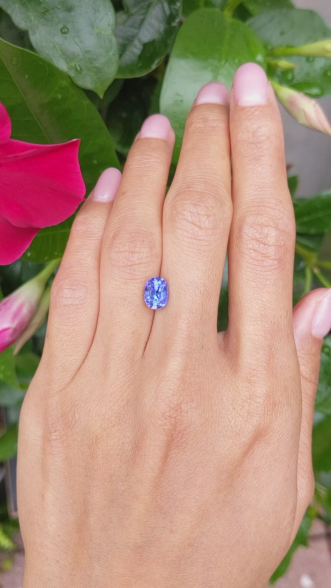 2.13 Ct. Tanzanite from Tanzania Size Video