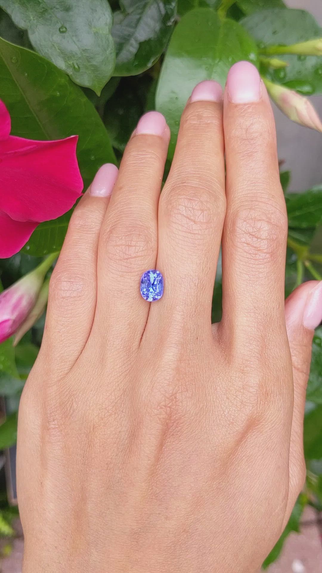 2.13 Ct. Tanzanite from Tanzania Size Video