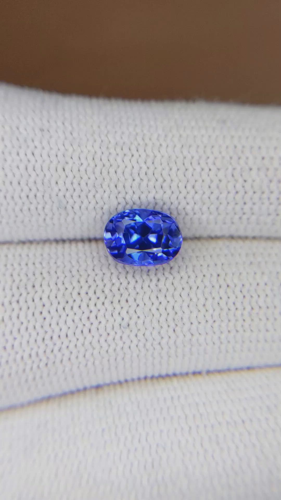 2.13 Ct. Tanzanite from Tanzania Size Video