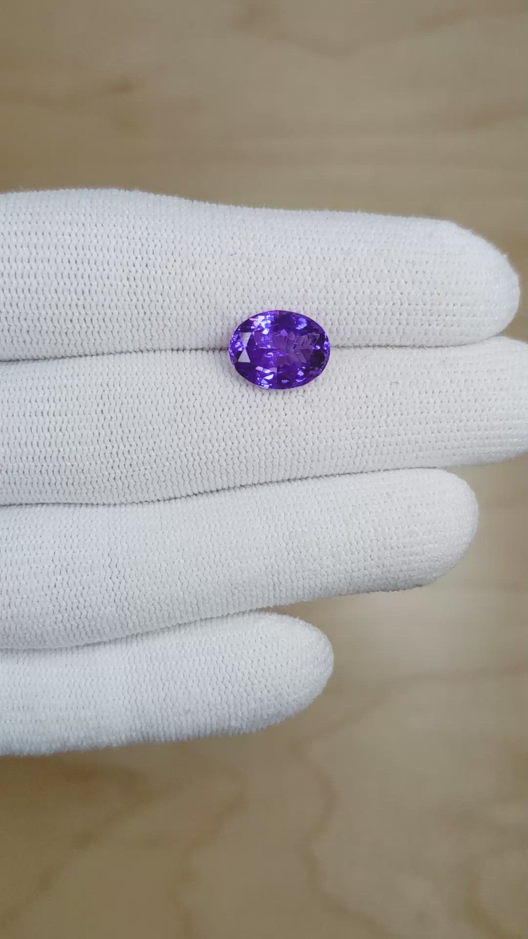 3.62 Ct. Tanzanite from Tanzania Size Video
