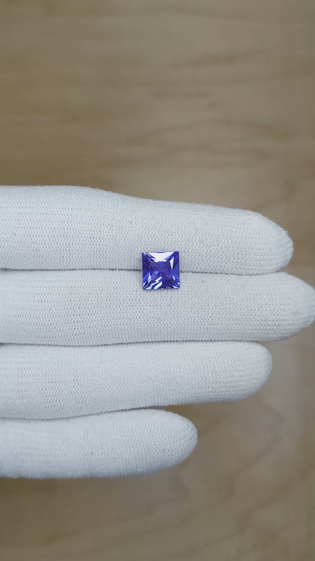 2.65 Ct. Tanzanite from Tanzania Size Video