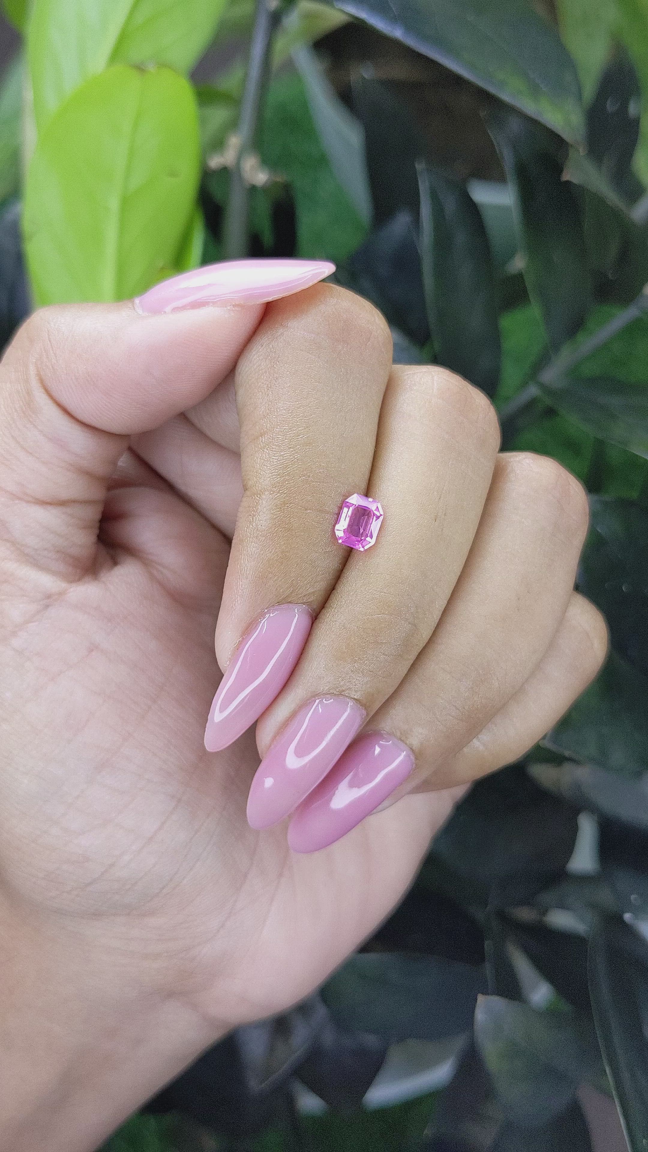 0.68 Ct. Spinel from Tanzania Size Video