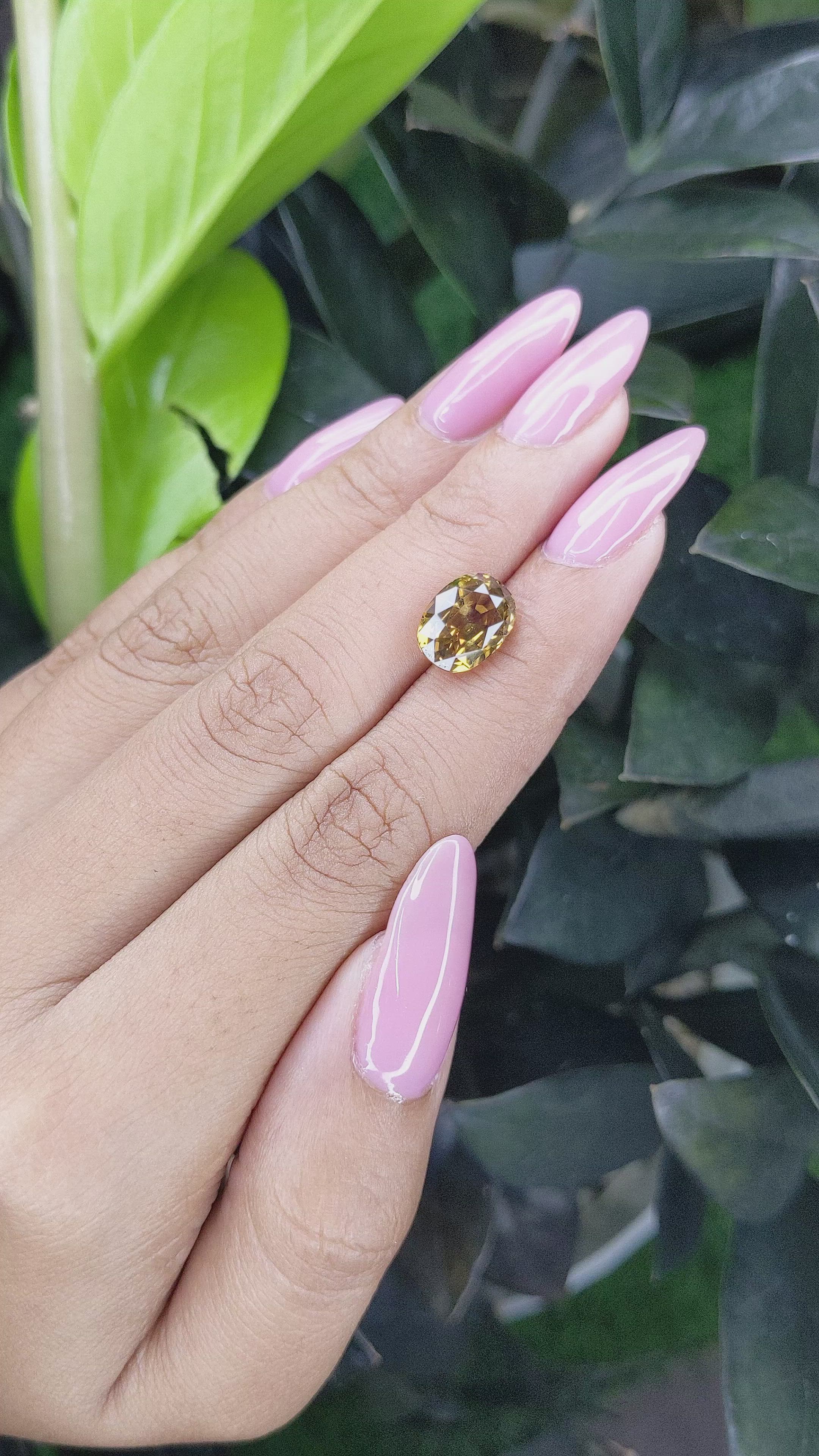 4.22 Ct. Chrysoberyl from Tanzania Size Video