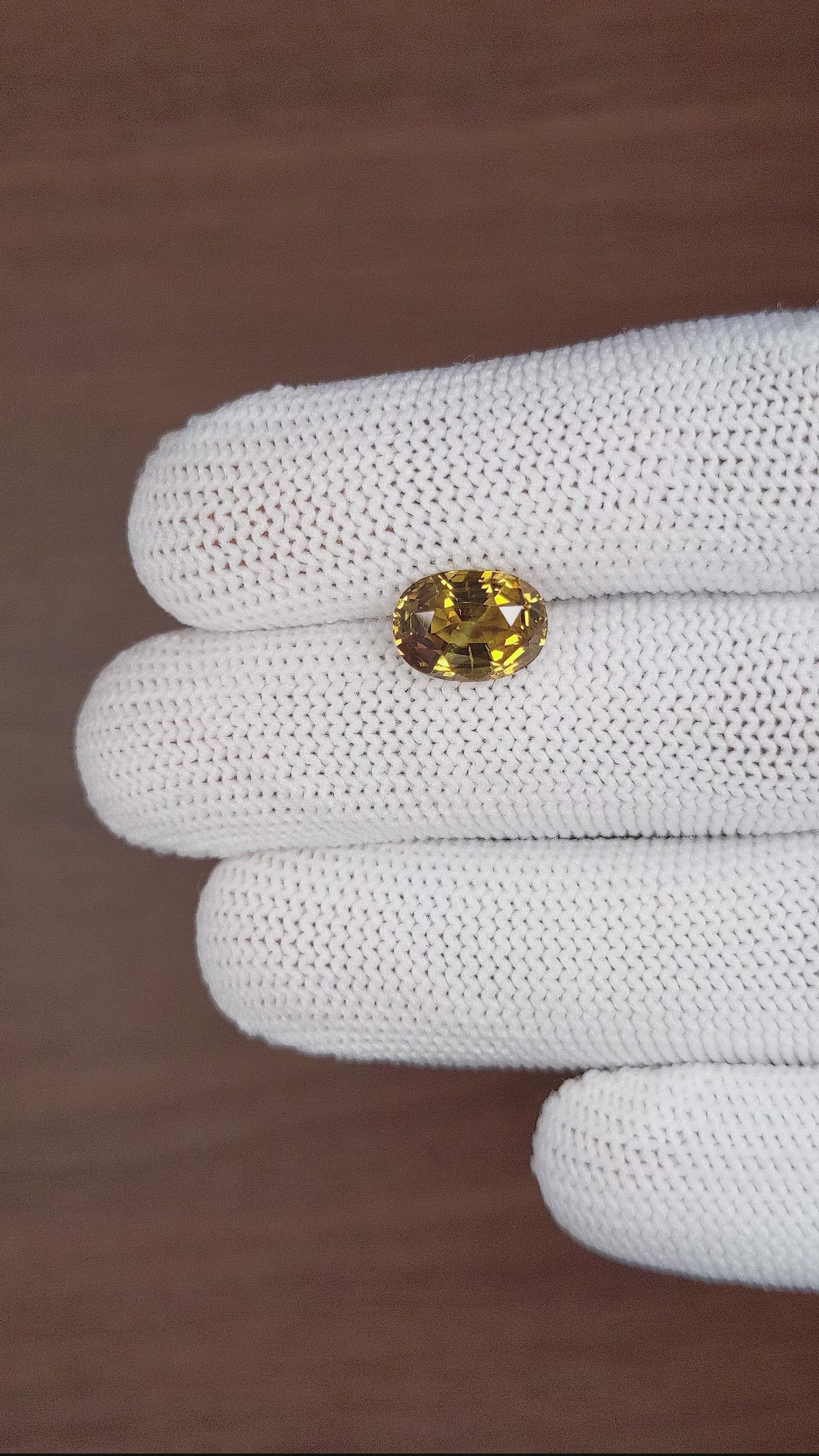 4.22 Ct. Chrysoberyl from Tanzania Size Video