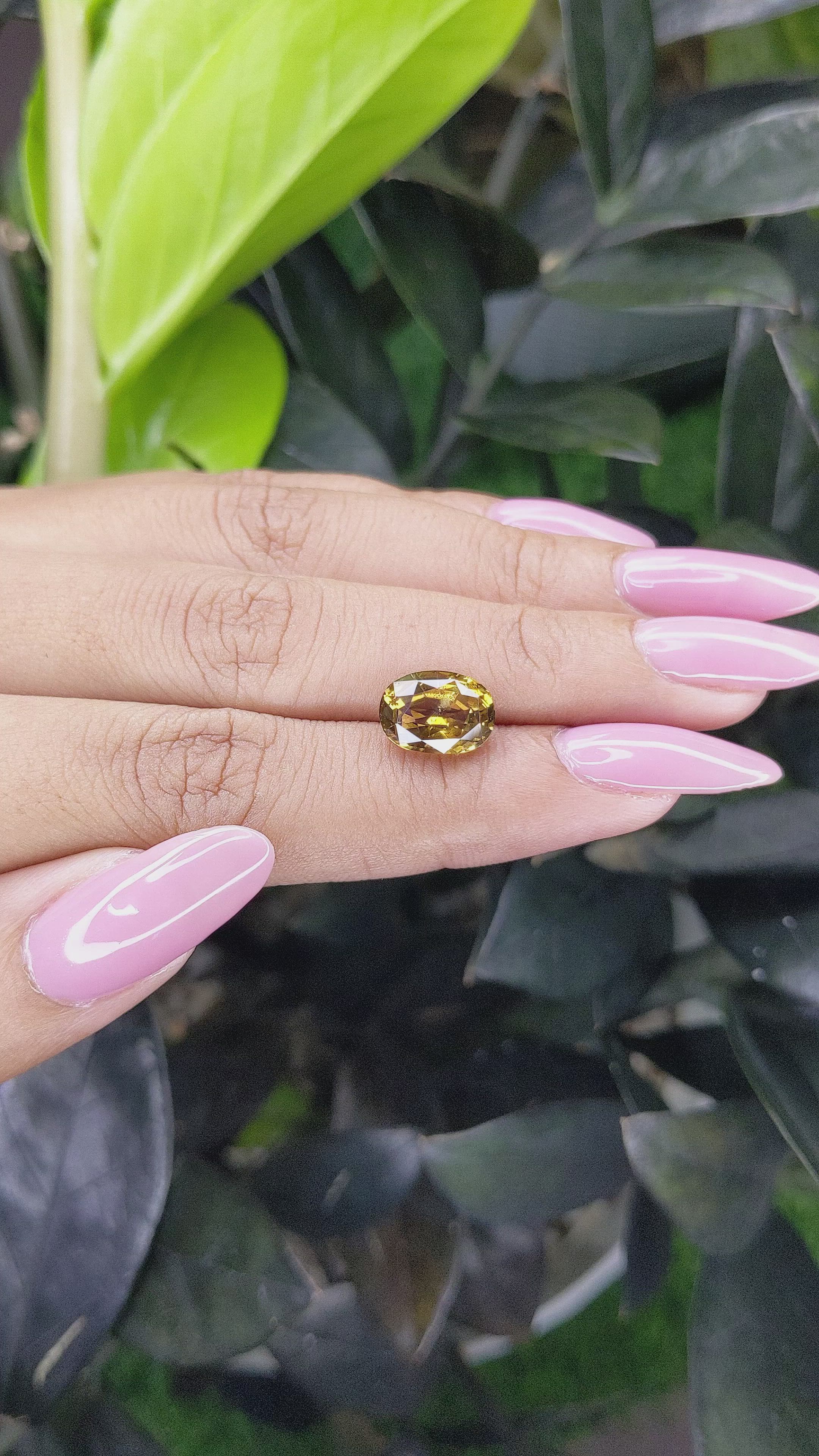 4.22 Ct. Chrysoberyl from Tanzania Size Video