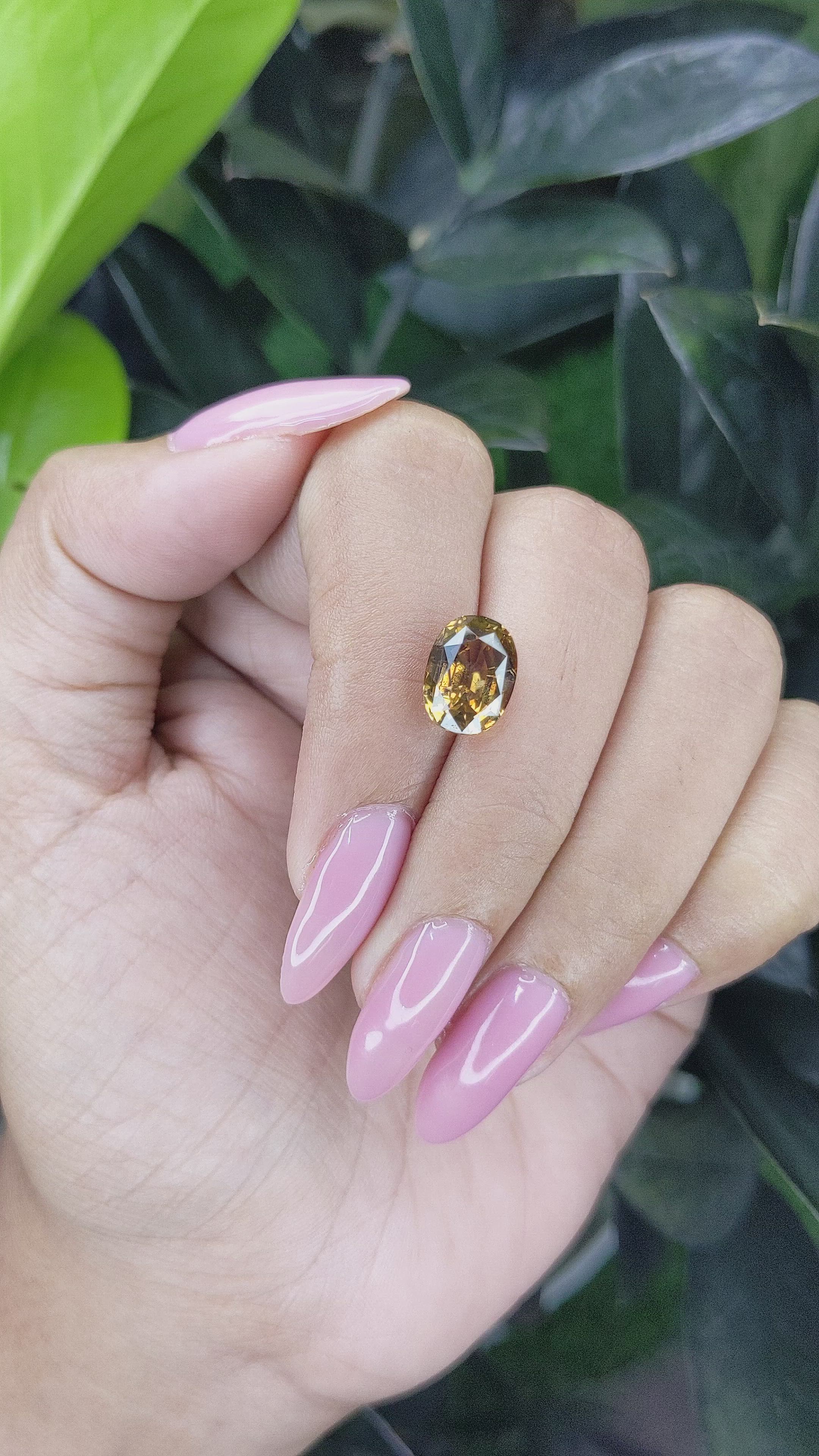 4.22 Ct. Chrysoberyl from Tanzania Size Video