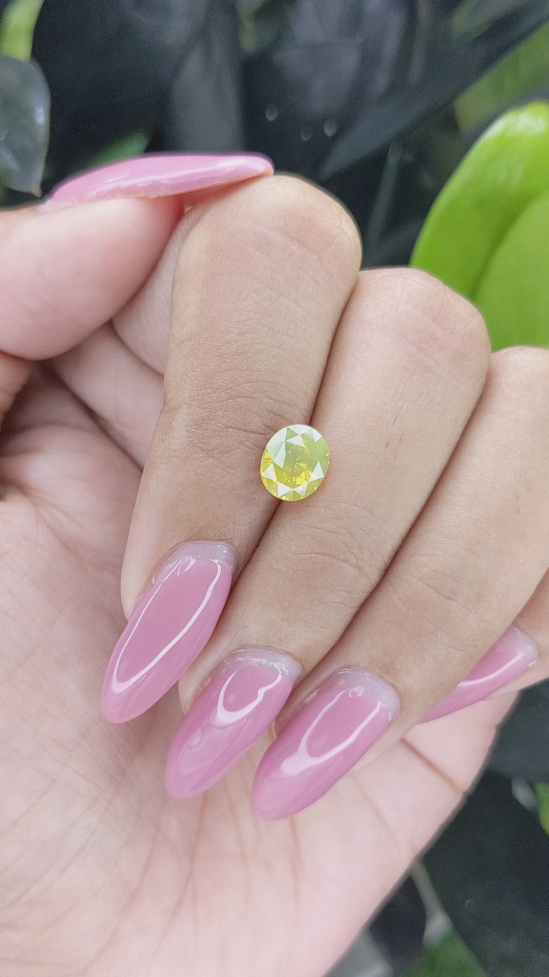 1.53 Ct. Chrysoberyl from Ceylon (Sri Lanka) Size Video