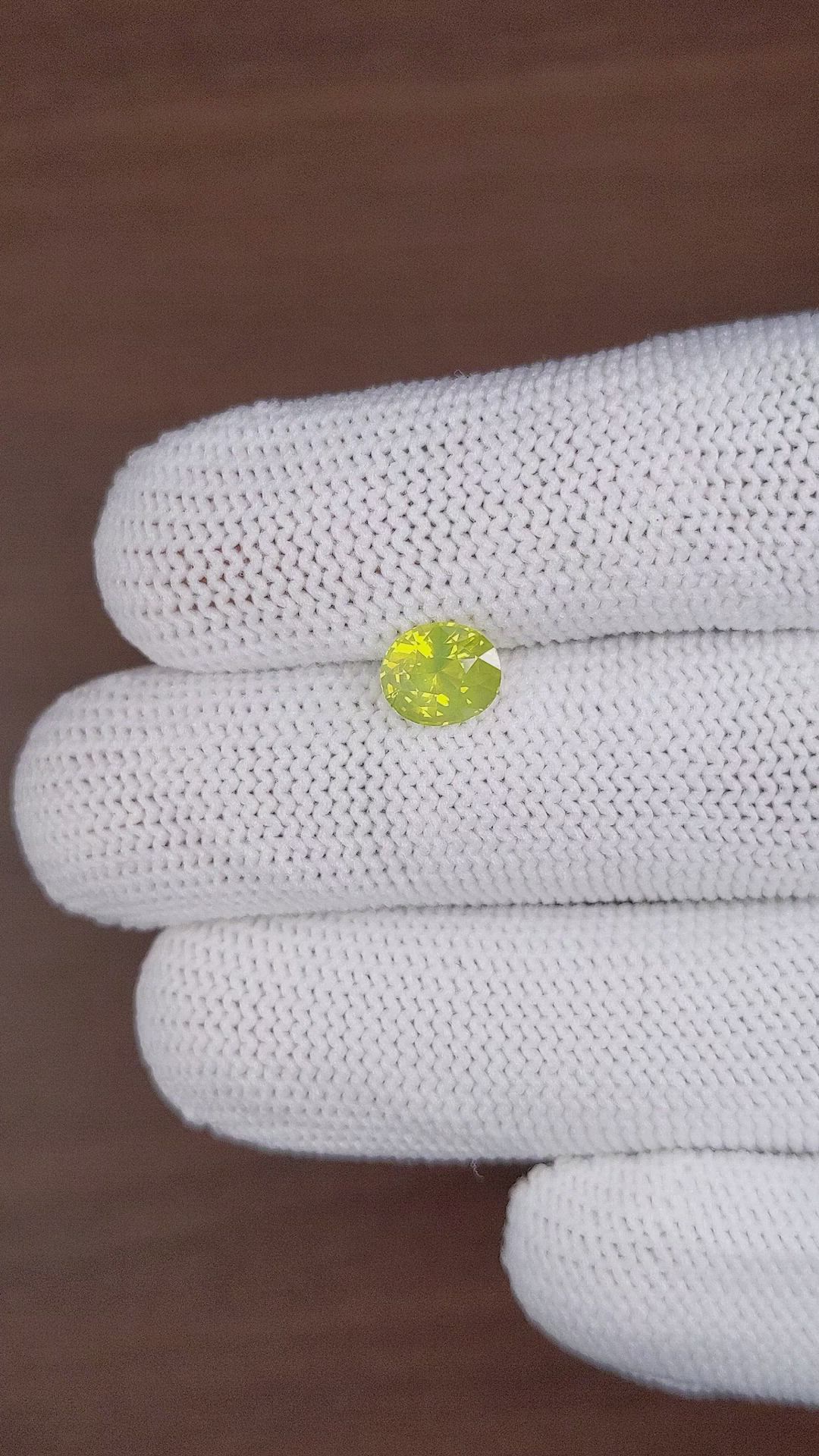 1.53 Ct. Chrysoberyl from Ceylon (Sri Lanka) Size Video