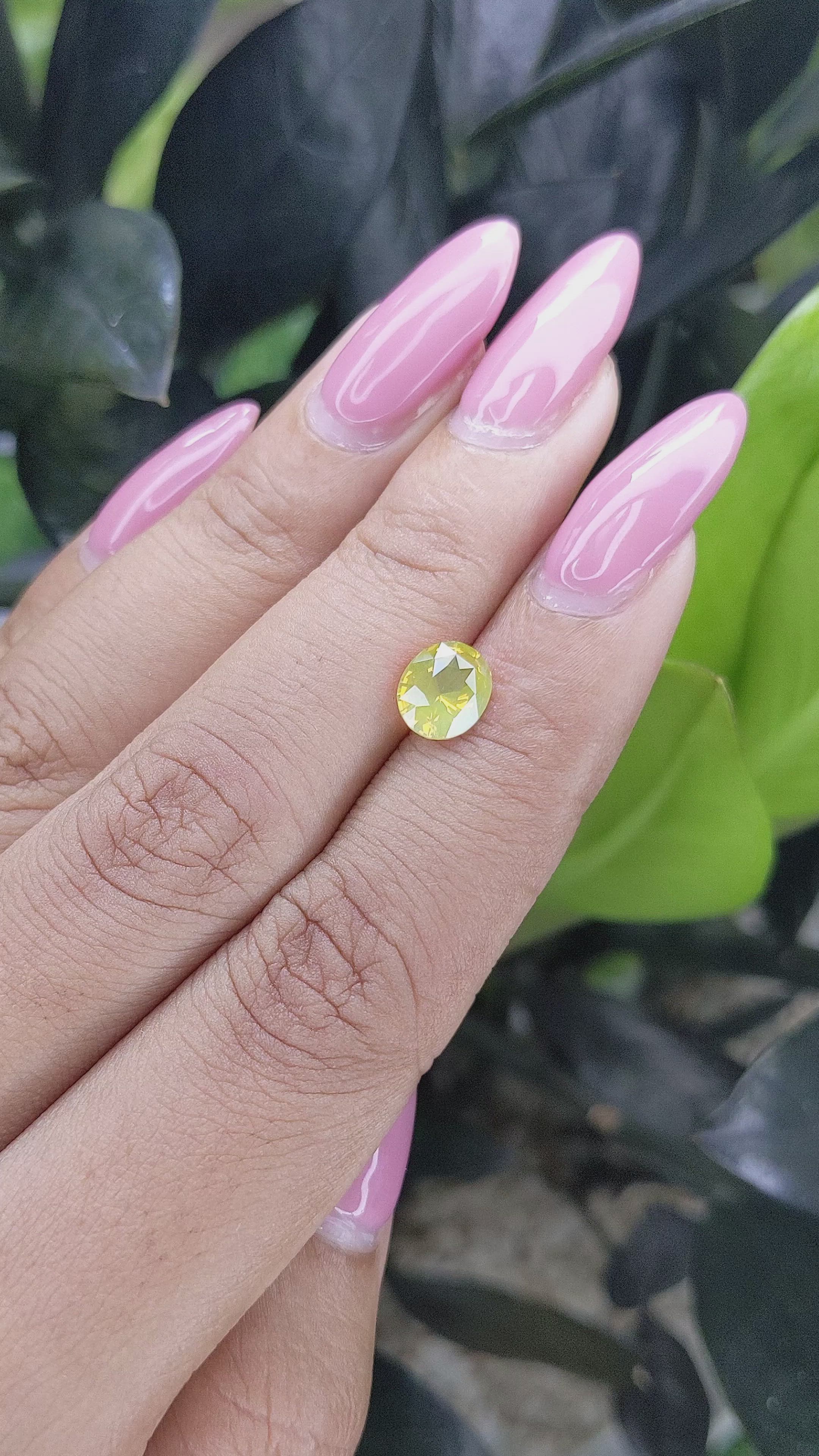 1.53 Ct. Chrysoberyl from Ceylon (Sri Lanka) Size Video