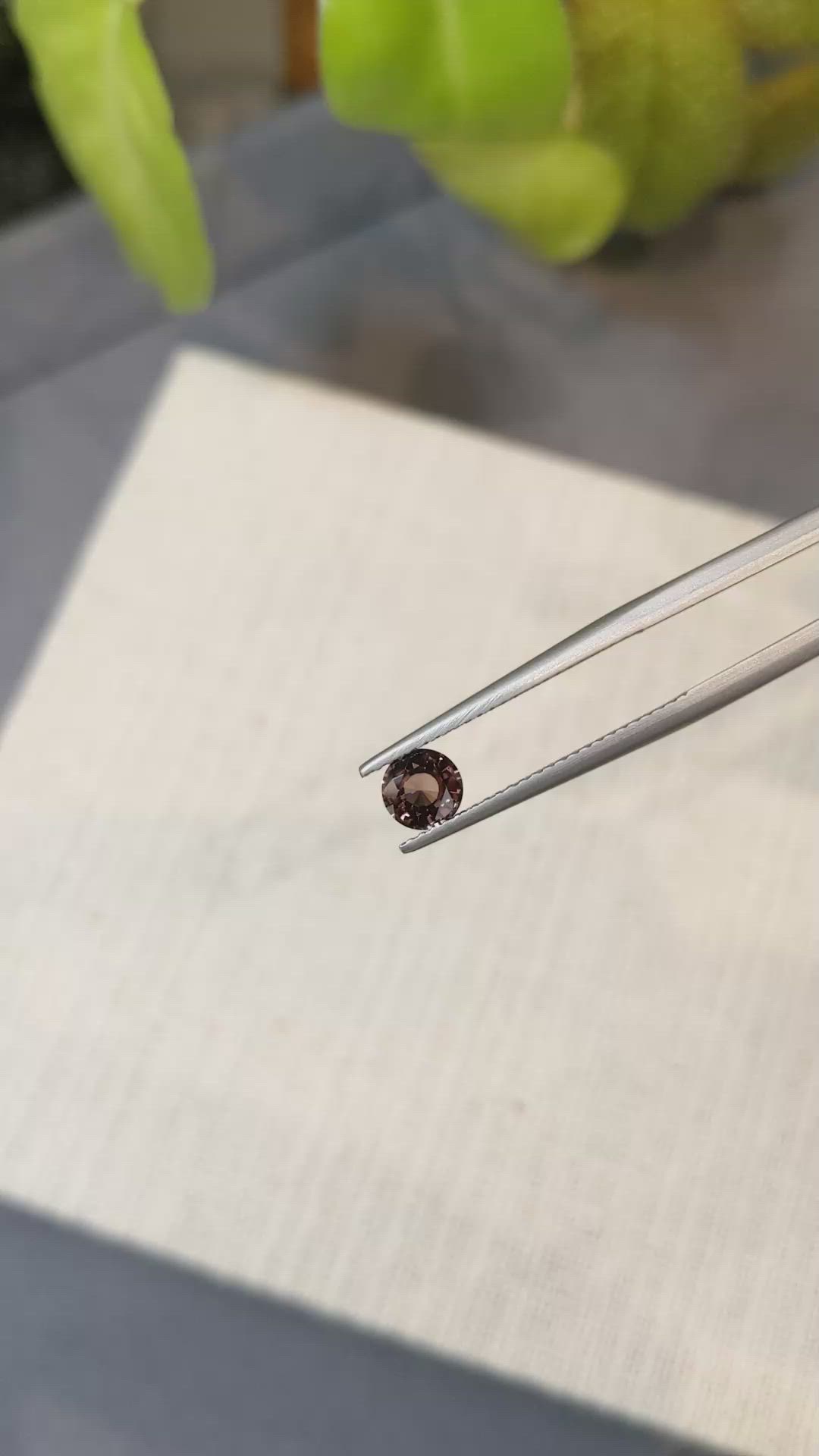 0.79 Ct. Zircon from Ceylon (Sri Lanka) Size Video