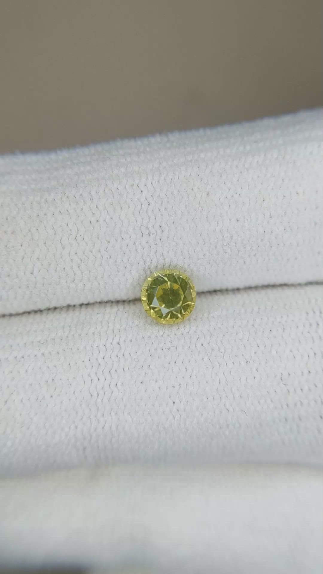 0.88 Ct. Zircon from Ceylon (Sri Lanka) Size Video