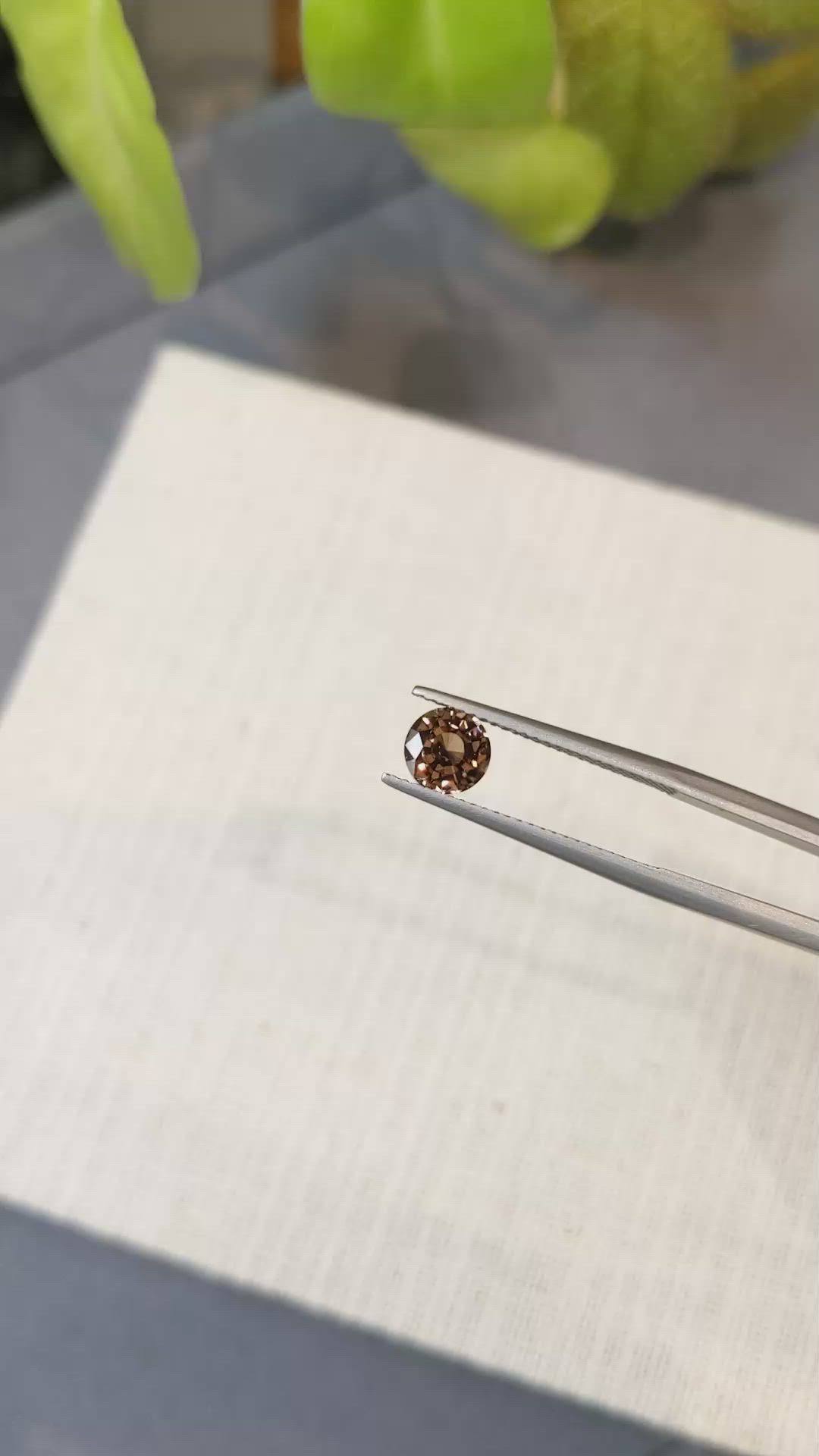 1.41 Ct. Zircon from Ceylon (Sri Lanka) Size Video