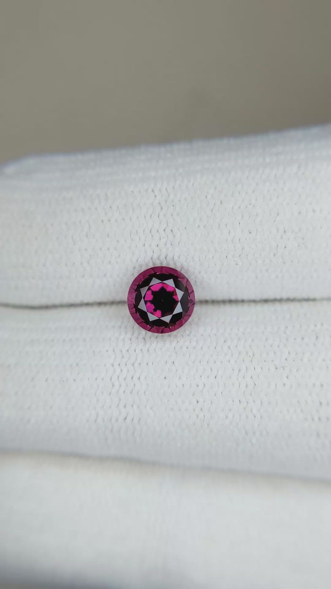 1.47 Ct. Rhodolite Garnet from Ceylon (Sri Lanka) Size Video