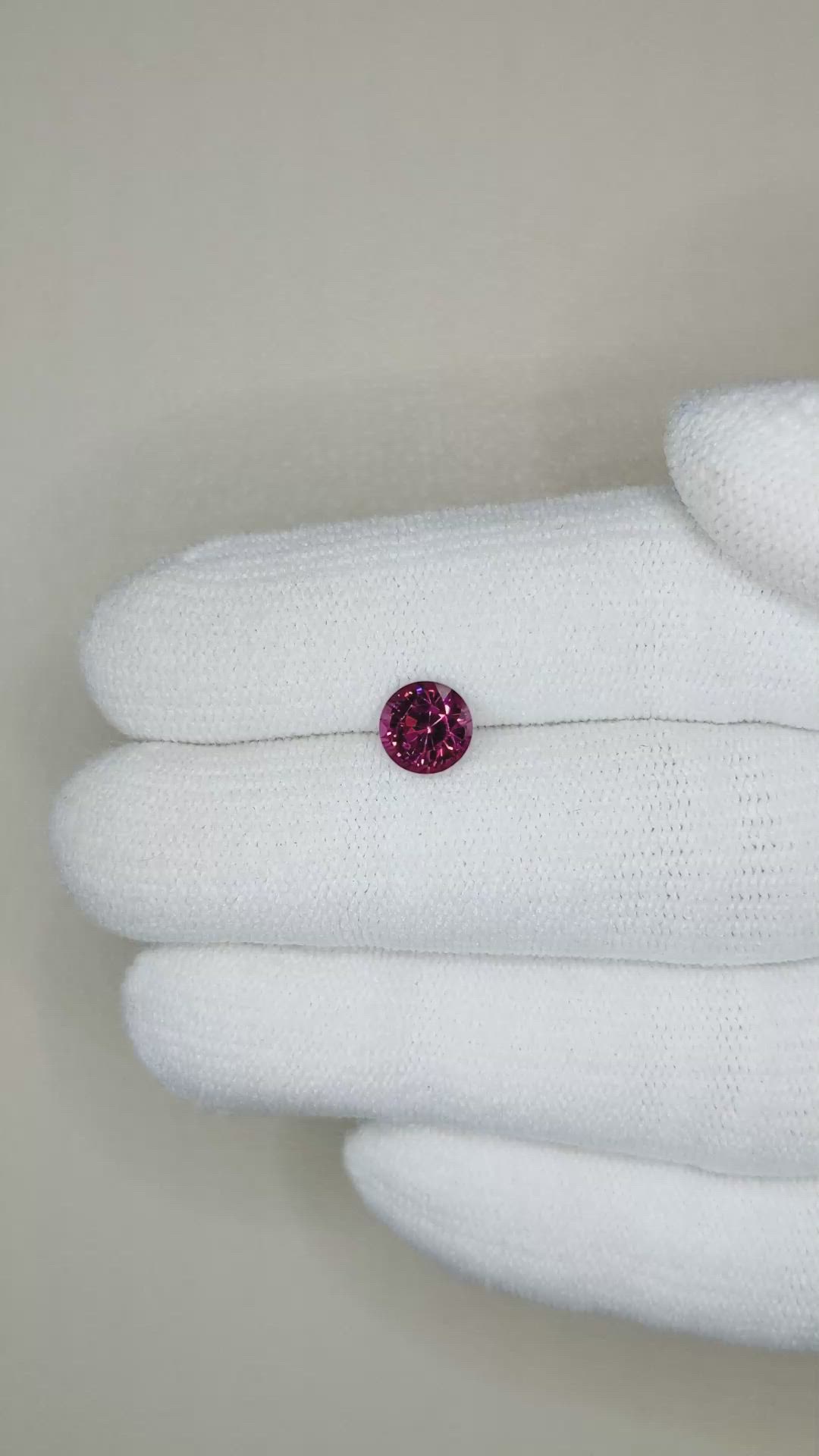 1.47 Ct. Rhodolite Garnet from Ceylon (Sri Lanka) Size Video