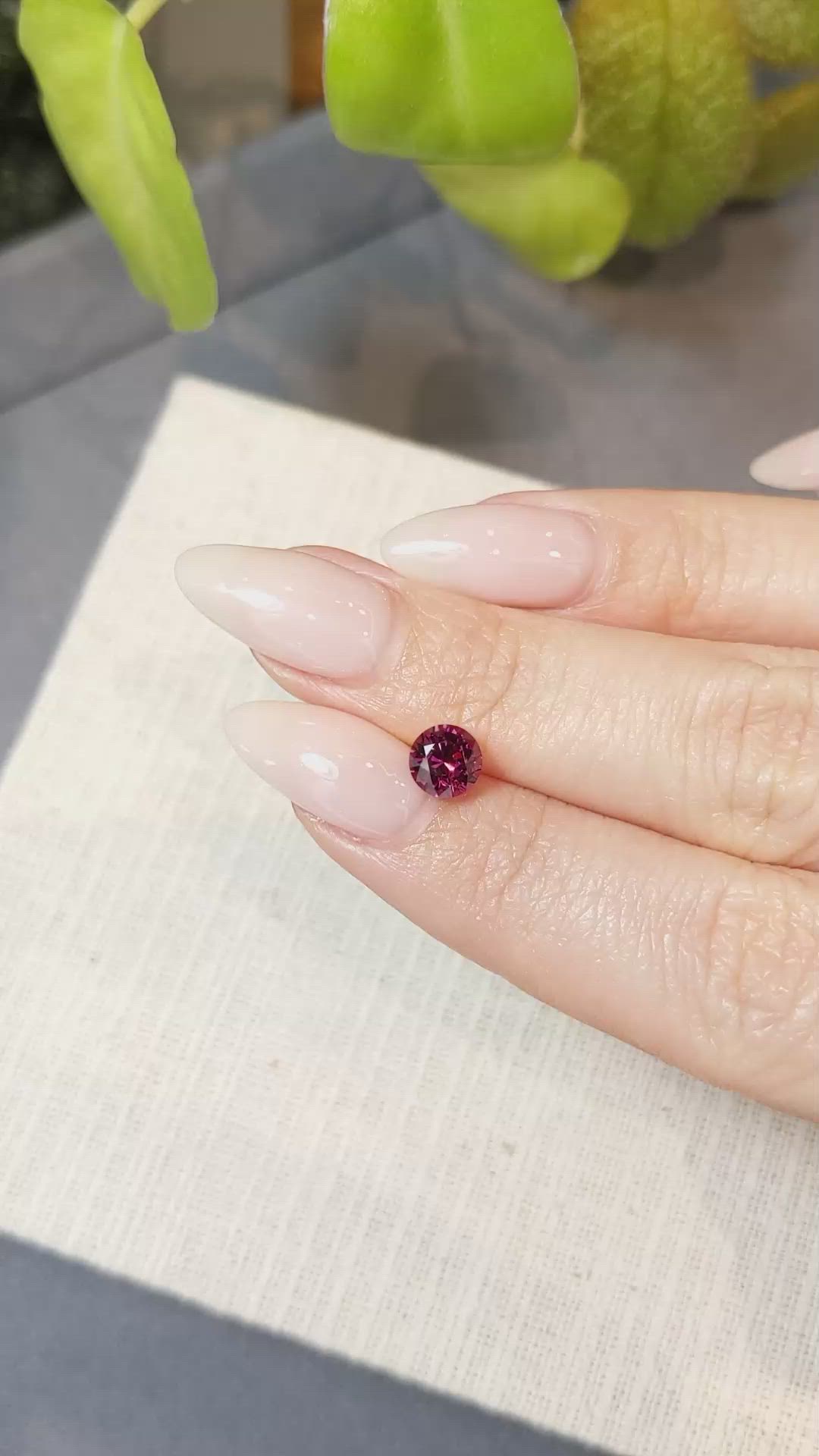 1.47 Ct. Rhodolite Garnet from Ceylon (Sri Lanka) Size Video