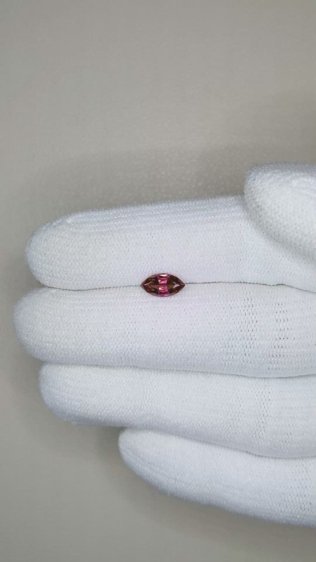 0.69 Ct. Garnet from Ceylon (Sri Lanka) Size Video