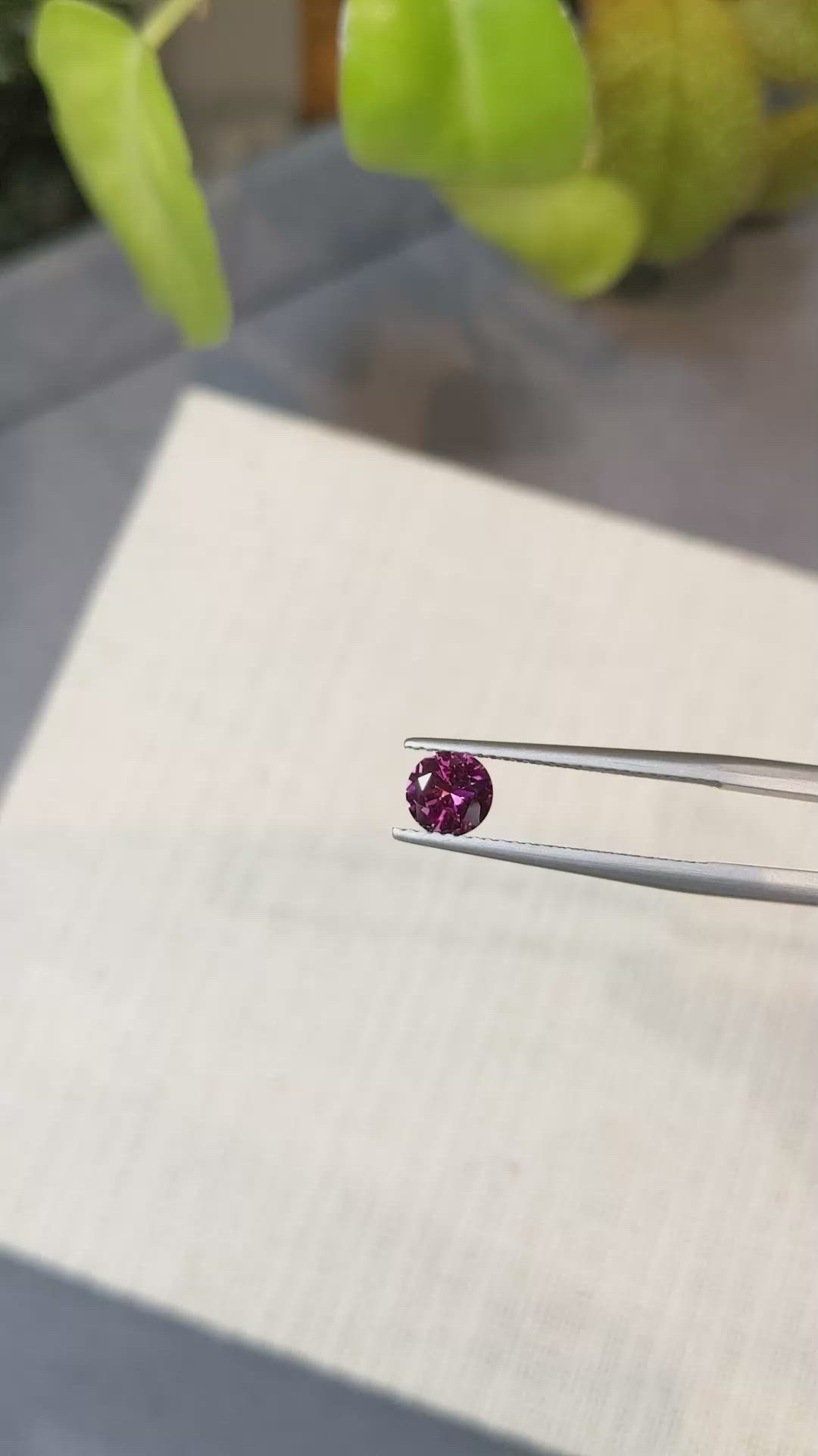 0.67 Ct. Garnet from Ceylon (Sri Lanka) Size Video