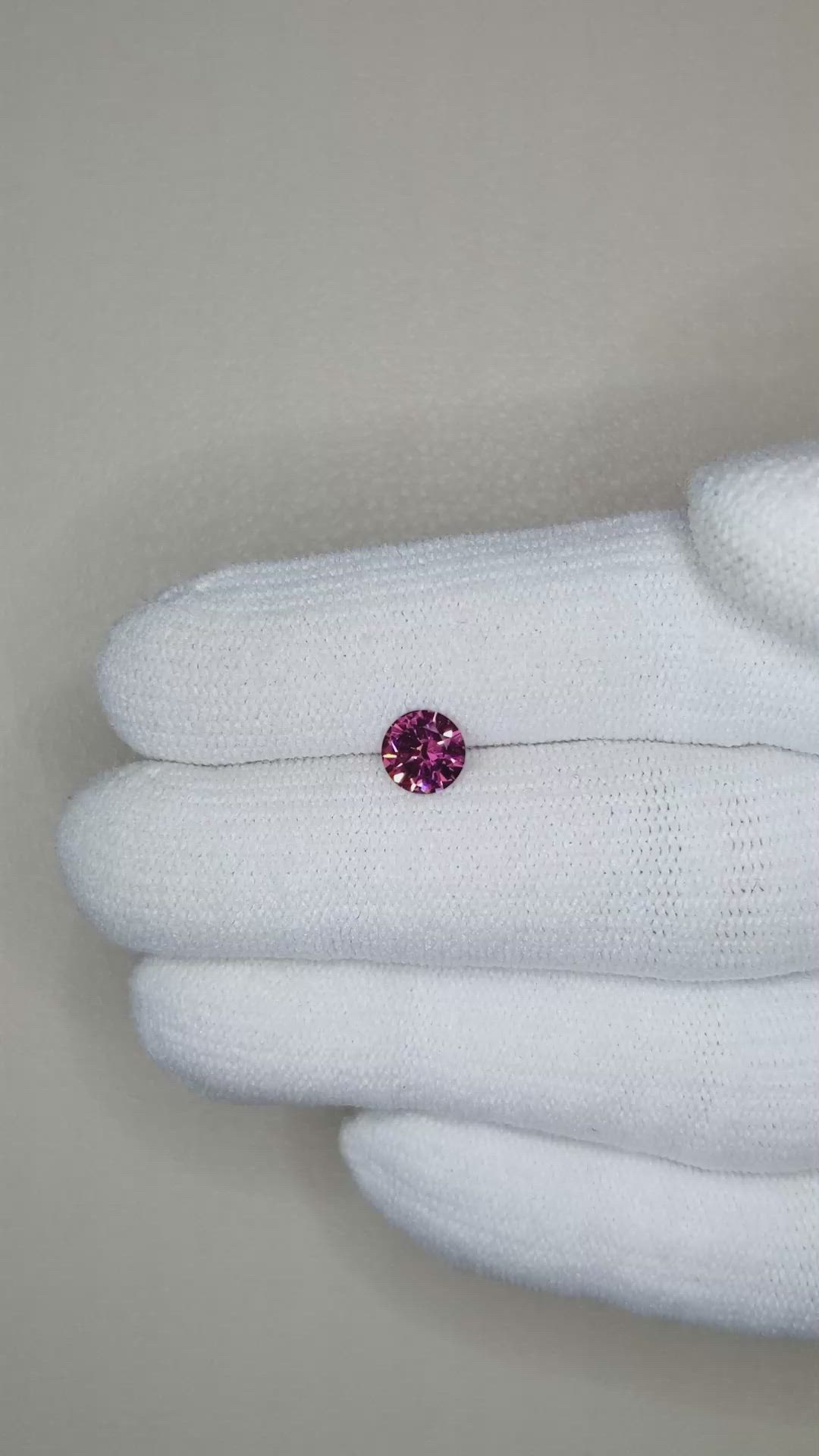 0.67 Ct. Garnet from Ceylon (Sri Lanka) Size Video