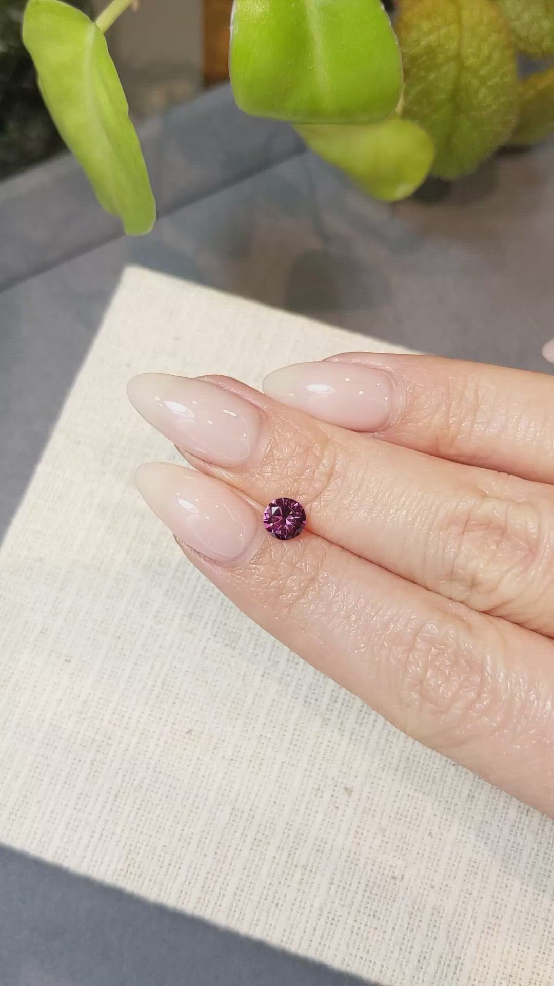 0.67 Ct. Garnet from Ceylon (Sri Lanka) Size Video
