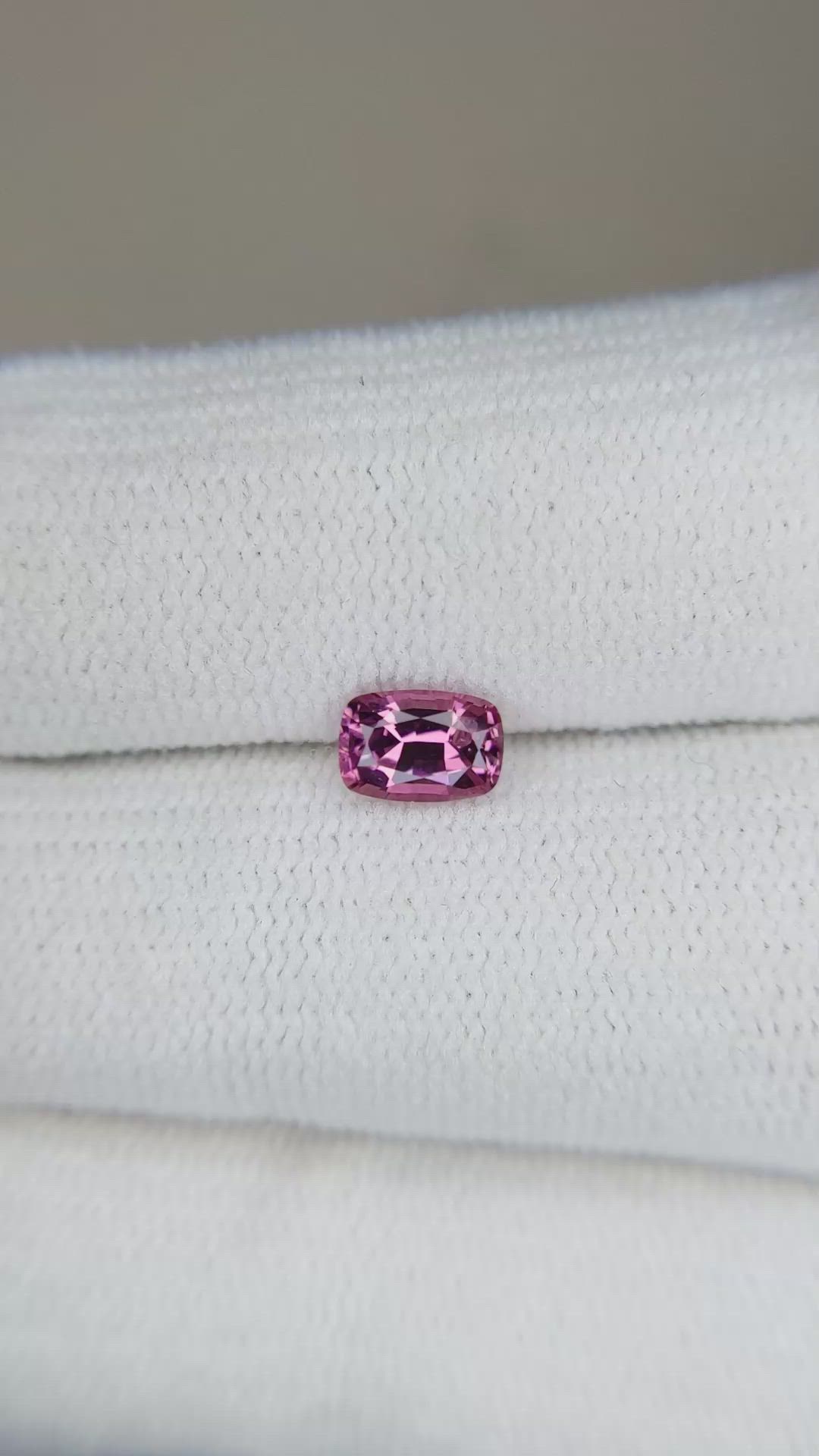 0.65 Ct. Rhodolite Garnet from Ceylon (Sri Lanka) Size Video