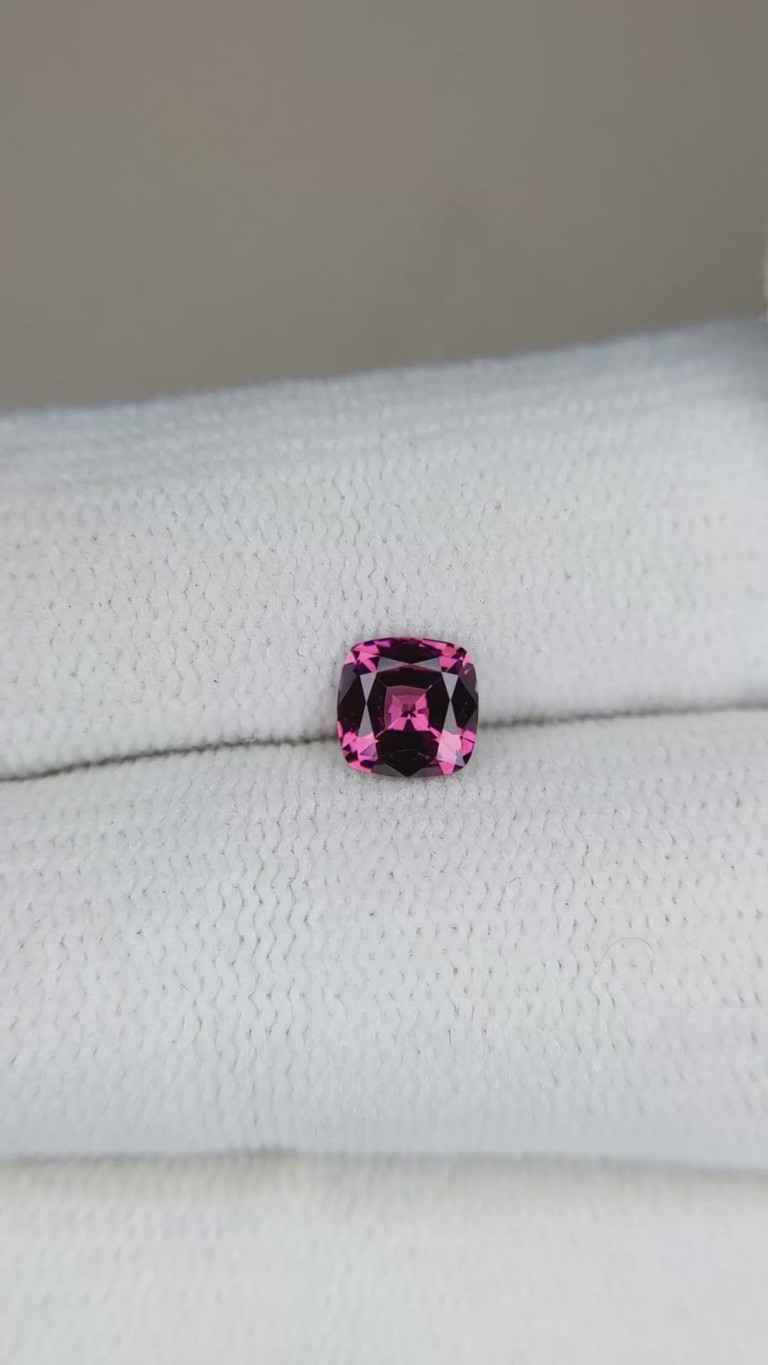 0.64 Ct. Rhodolite Garnet from Ceylon (Sri Lanka) Size Video