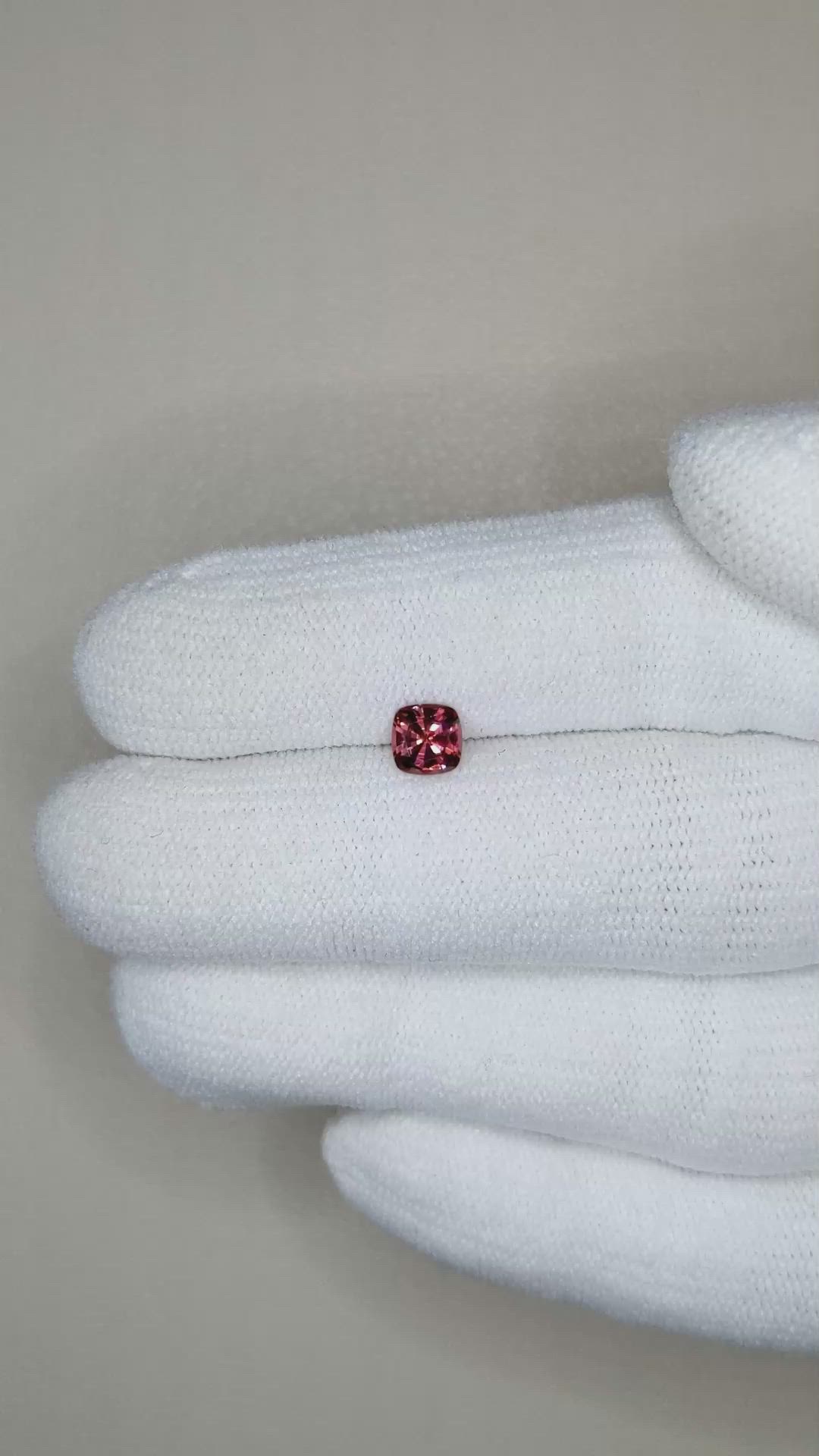 0.51 Ct. Garnet from Ceylon (Sri Lanka) Size Video