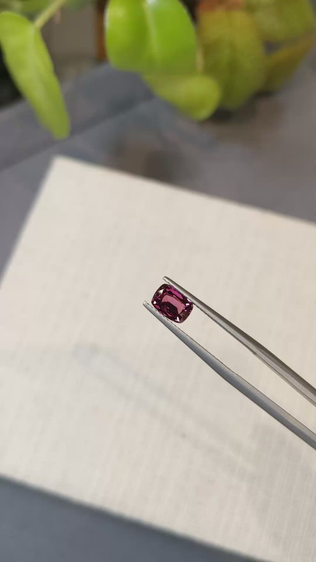 1.09 Ct. Garnet from Ceylon (Sri Lanka) Size Video