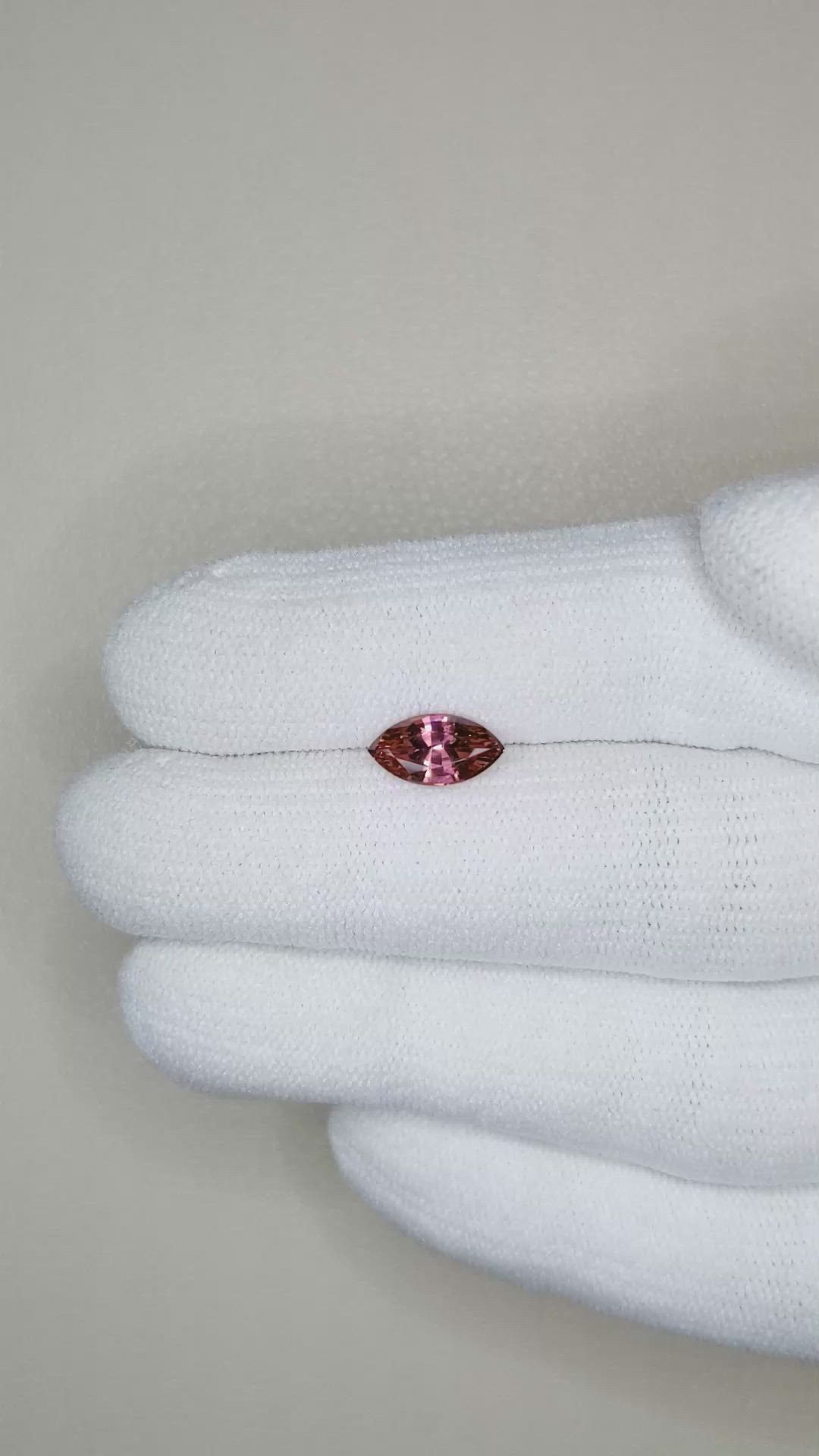 1.14 Ct. Garnet from Ceylon (Sri Lanka) Size Video