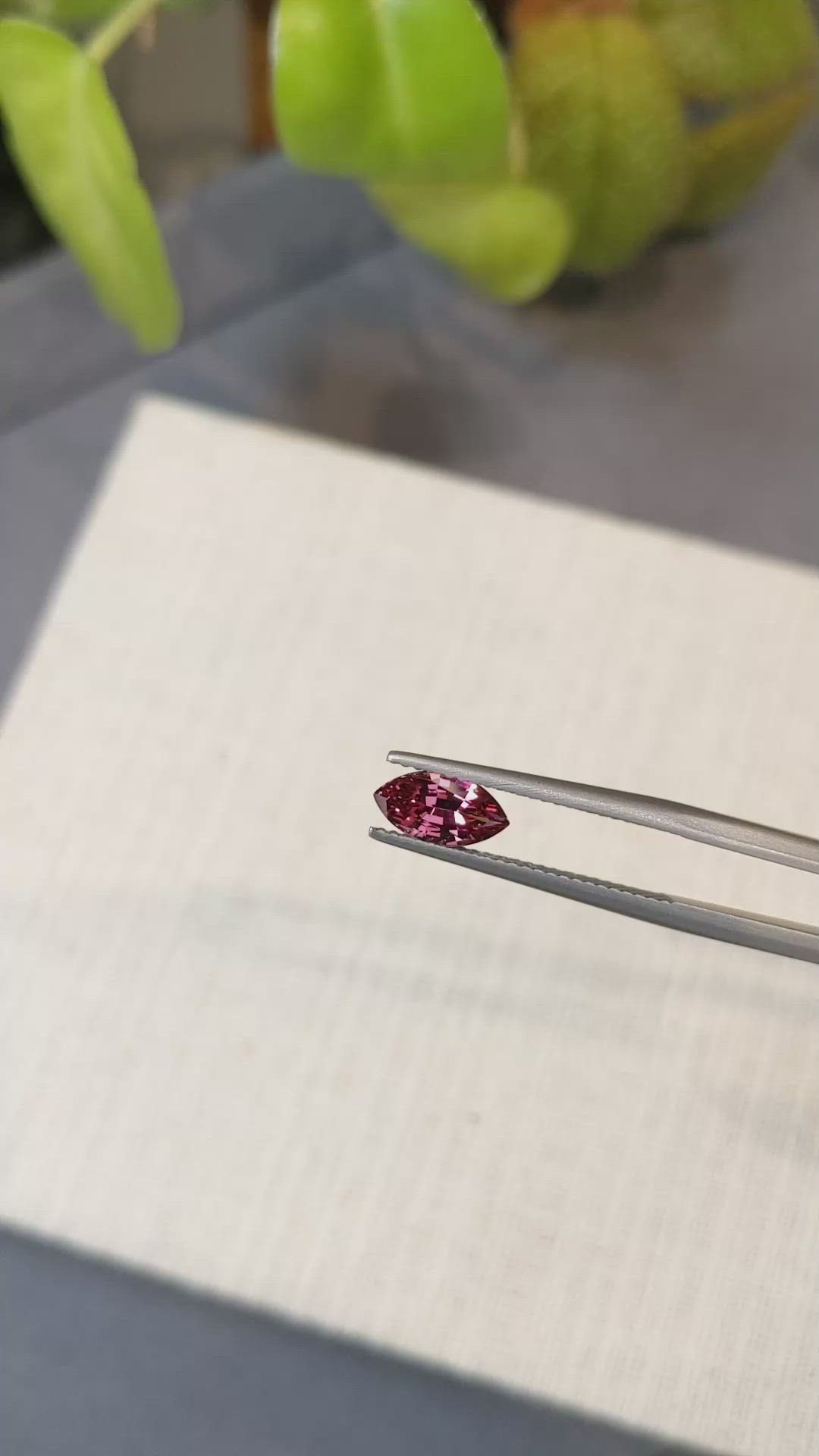 1.14 Ct. Garnet from Ceylon (Sri Lanka) Size Video