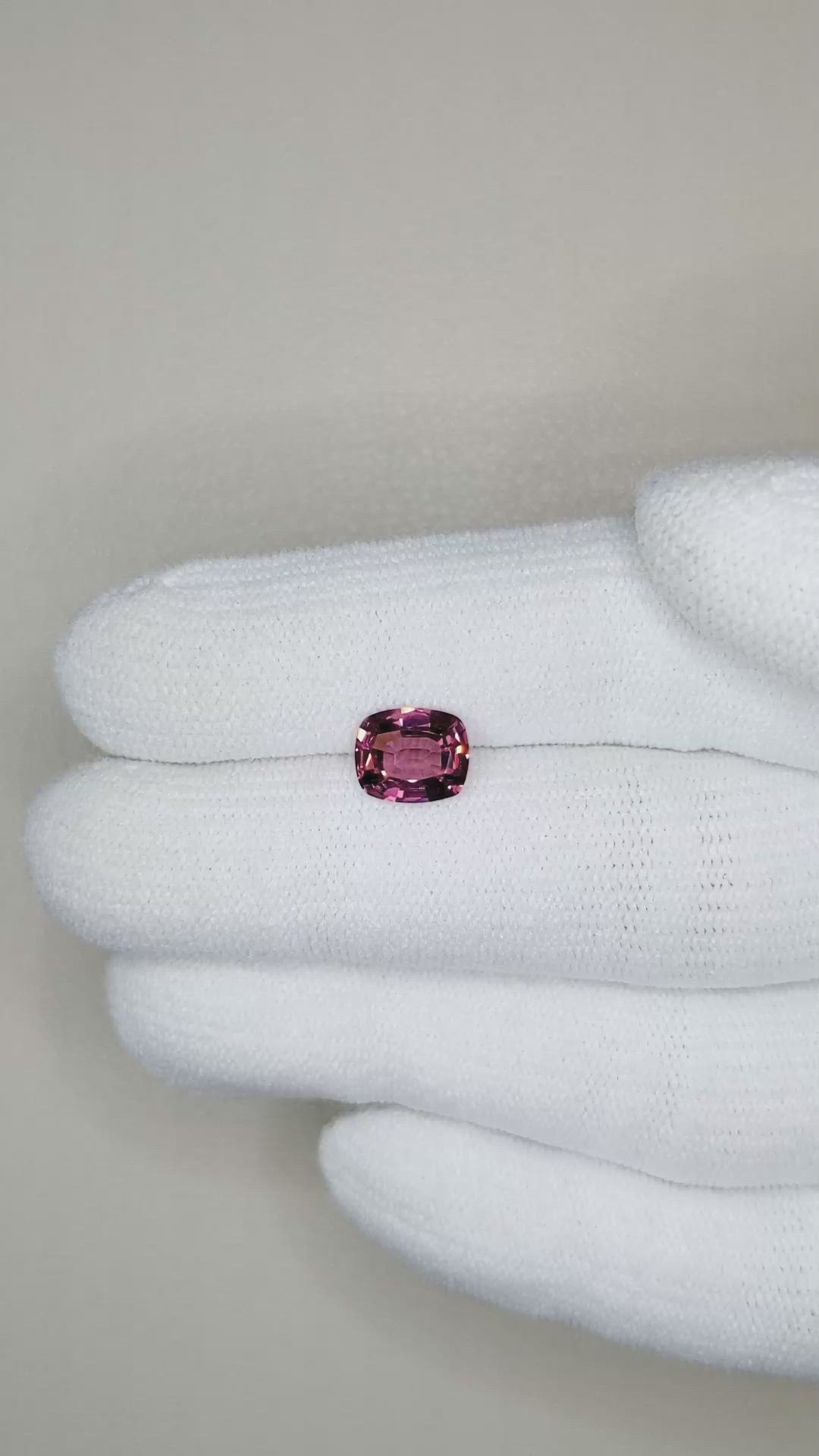 1.54 Ct. Rhodolite Garnet from Ceylon (Sri Lanka) Size Video