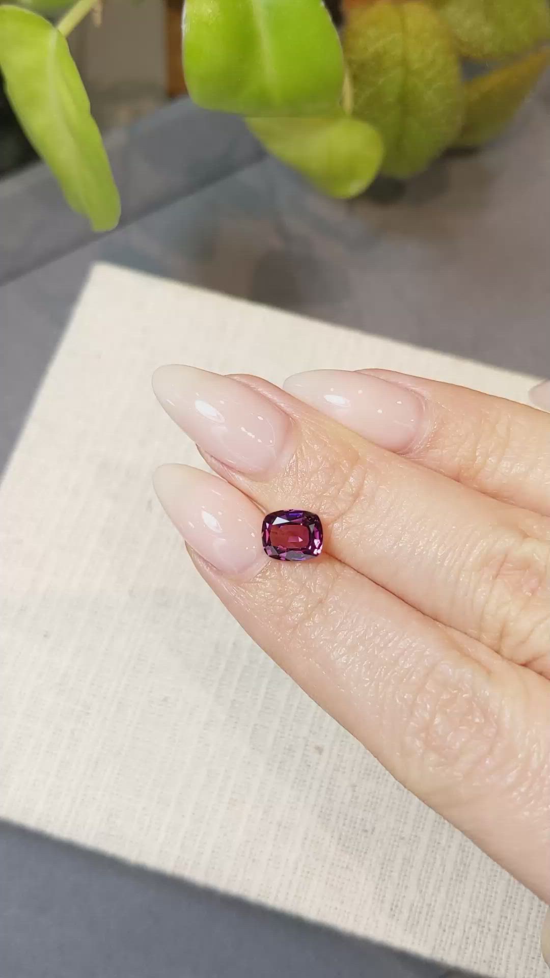 1.54 Ct. Rhodolite Garnet from Ceylon (Sri Lanka) Size Video
