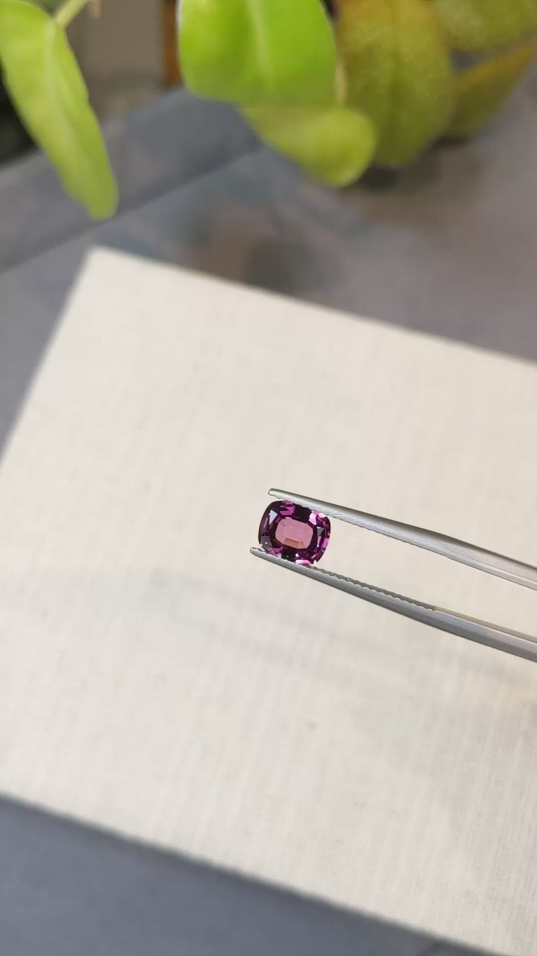 1.54 Ct. Rhodolite Garnet from Ceylon (Sri Lanka) Size Video