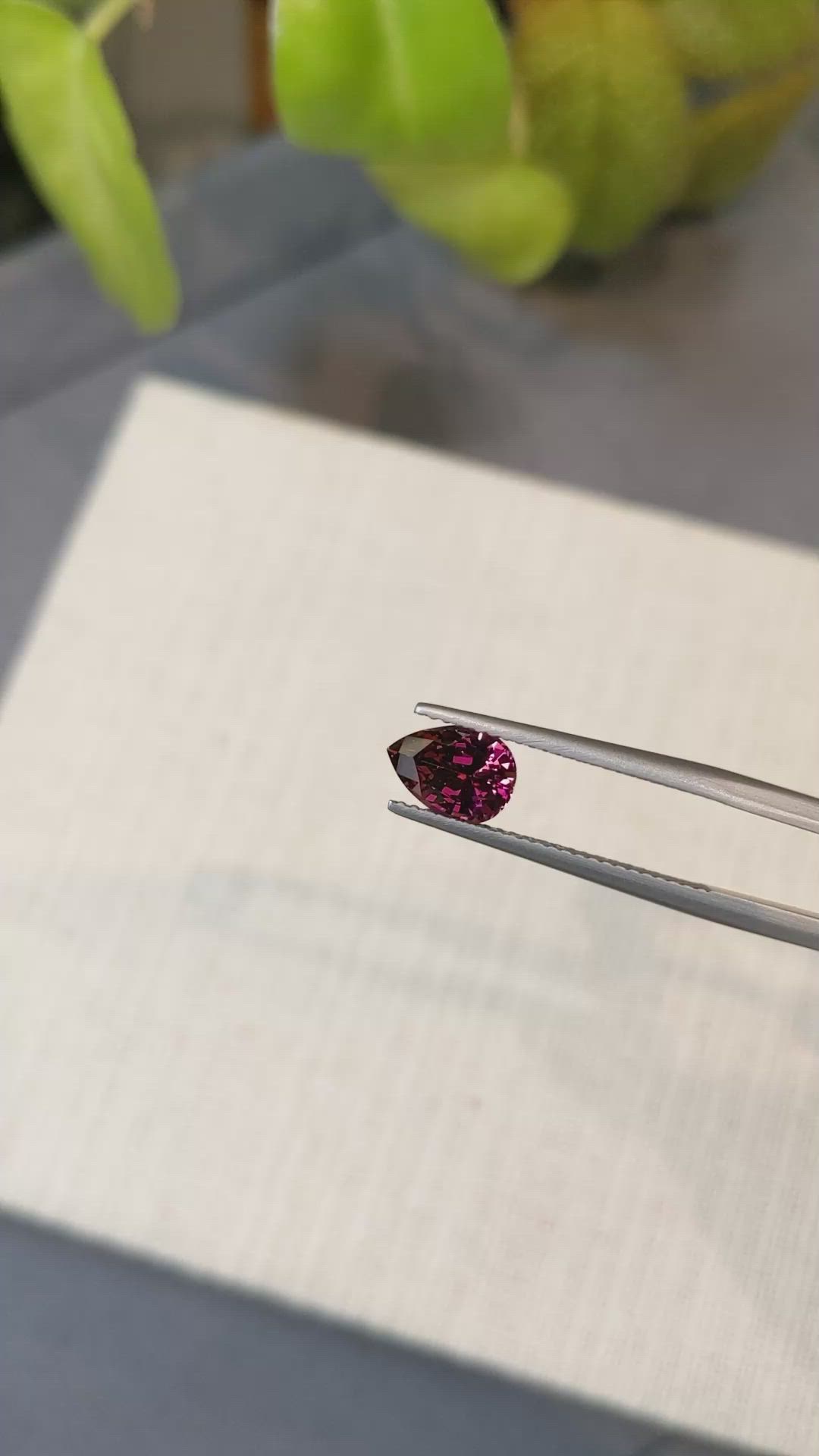 1.51 Ct. Rhodolite Garnet from Ceylon (Sri Lanka) Size Video