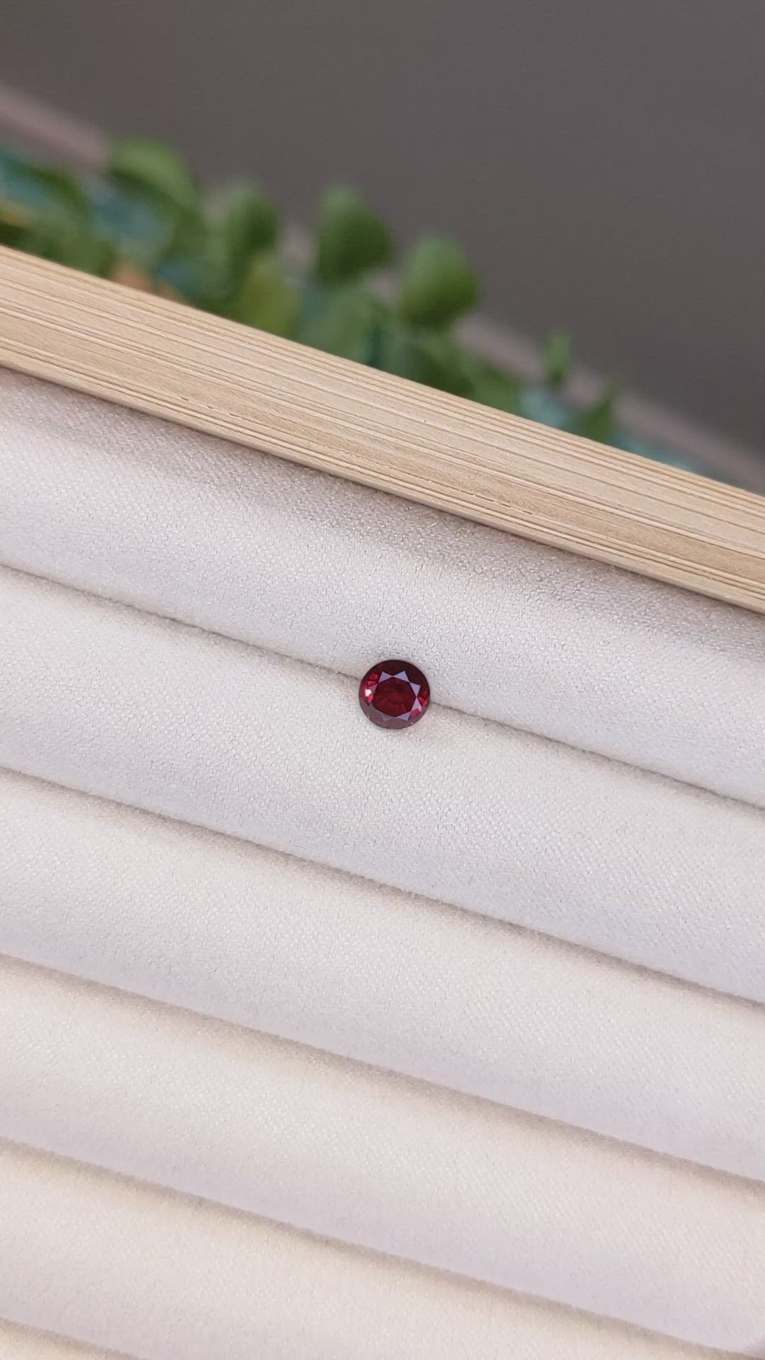 0.99 Ct. Garnet from Ceylon (Sri Lanka) Size Video